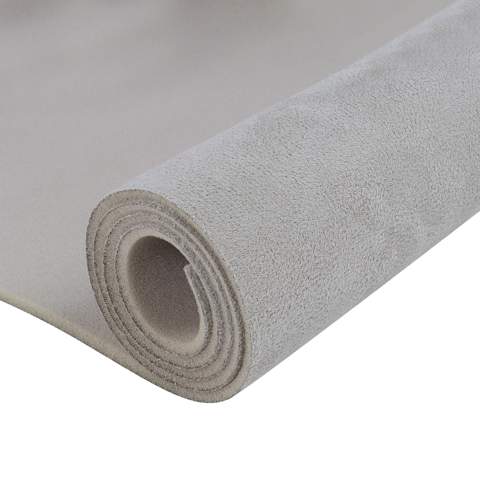 Suede Headliner Fabric 60"×48" with Foam Backing Car Roof Replacement Material Micro-Suede Headliner Fabric for Automotive RV Boat Home DIY Project Repair 60" Wide, Gray