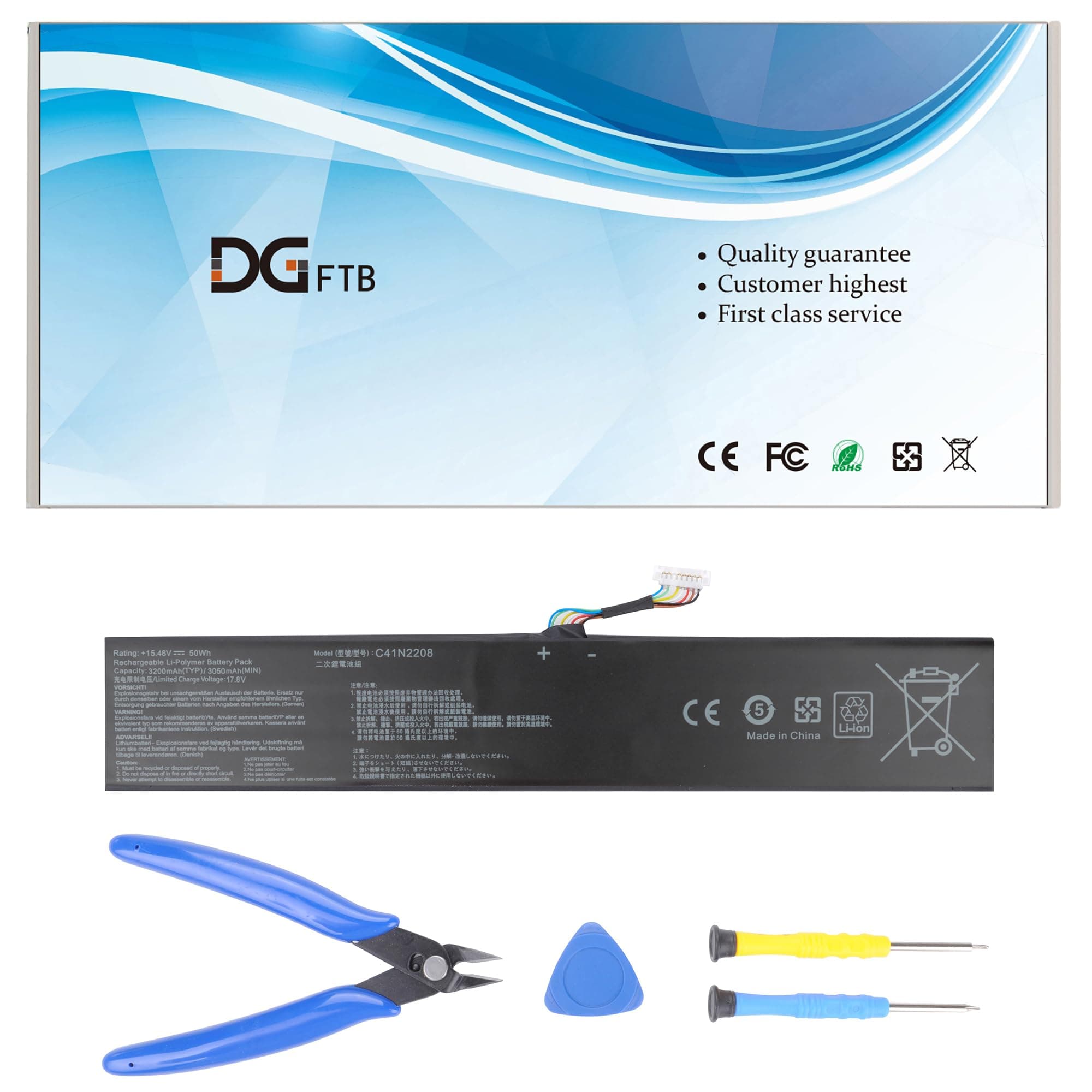 C41N2208 Battery Replacement Compatible for ASUS ROG Ally RC71L PC71L NR2301L (2023) Gaming Handheld PC Series RC71L-NH002W RC71L-NH019W RC71L-NH001W RC71L-NH005W 15.48V 50WH