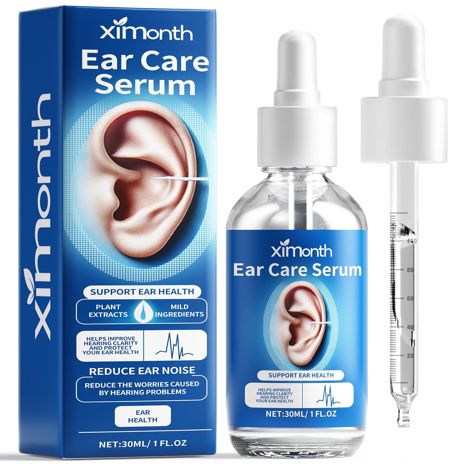 Tinnitus Relief for Ringing Ears, Tinnitus Relief Ear Drops, Natural Tinnitus Treatment for Ear Ringing Relief, Effectively Reduce Ear Noise & Promote Healthy Hearing, 60 ml