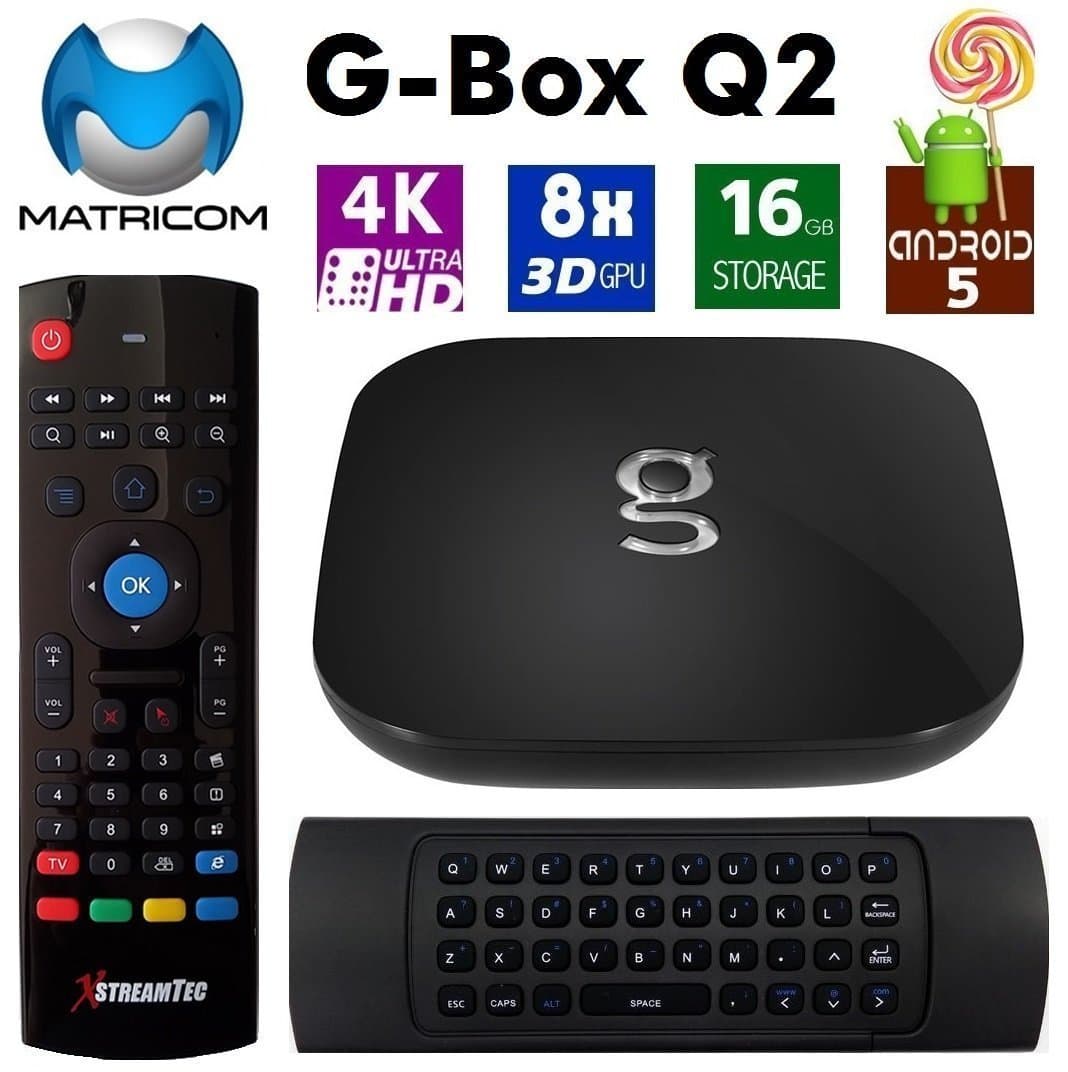 Matricom G-Box Q² Android TV Box [ 2GB /16GB /4K ] Quad / Octo Core TV Box