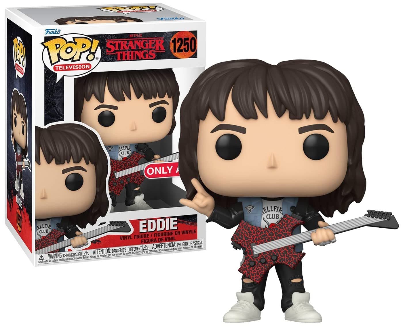 Pop! Tv: Stranger Things S4 - Eddie w/Guitar (Exc), Collectable Vinyl Figure - 62400