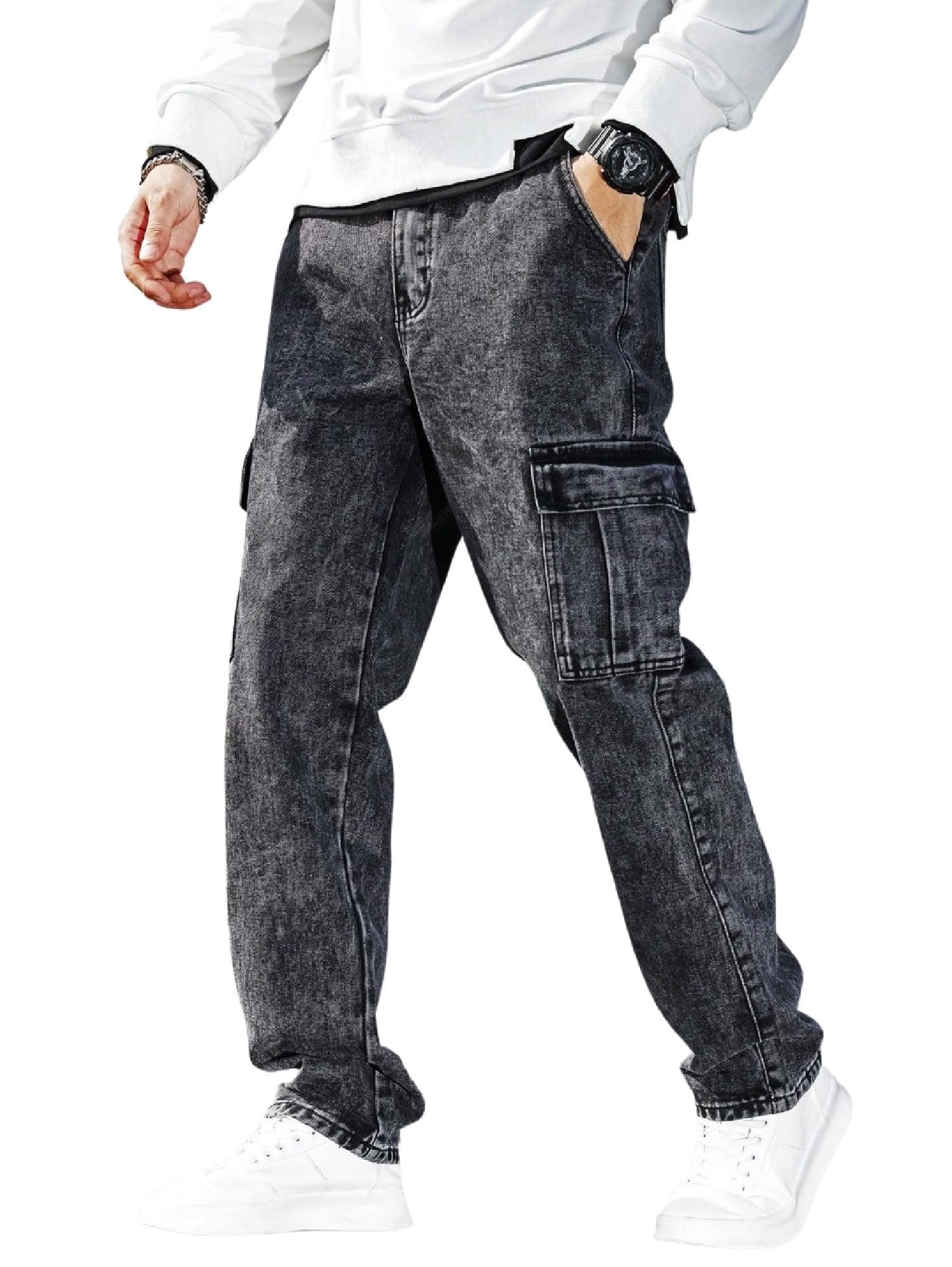 Men Jeans || Jeans for Men || Cargo Jeans (Q-04-05)