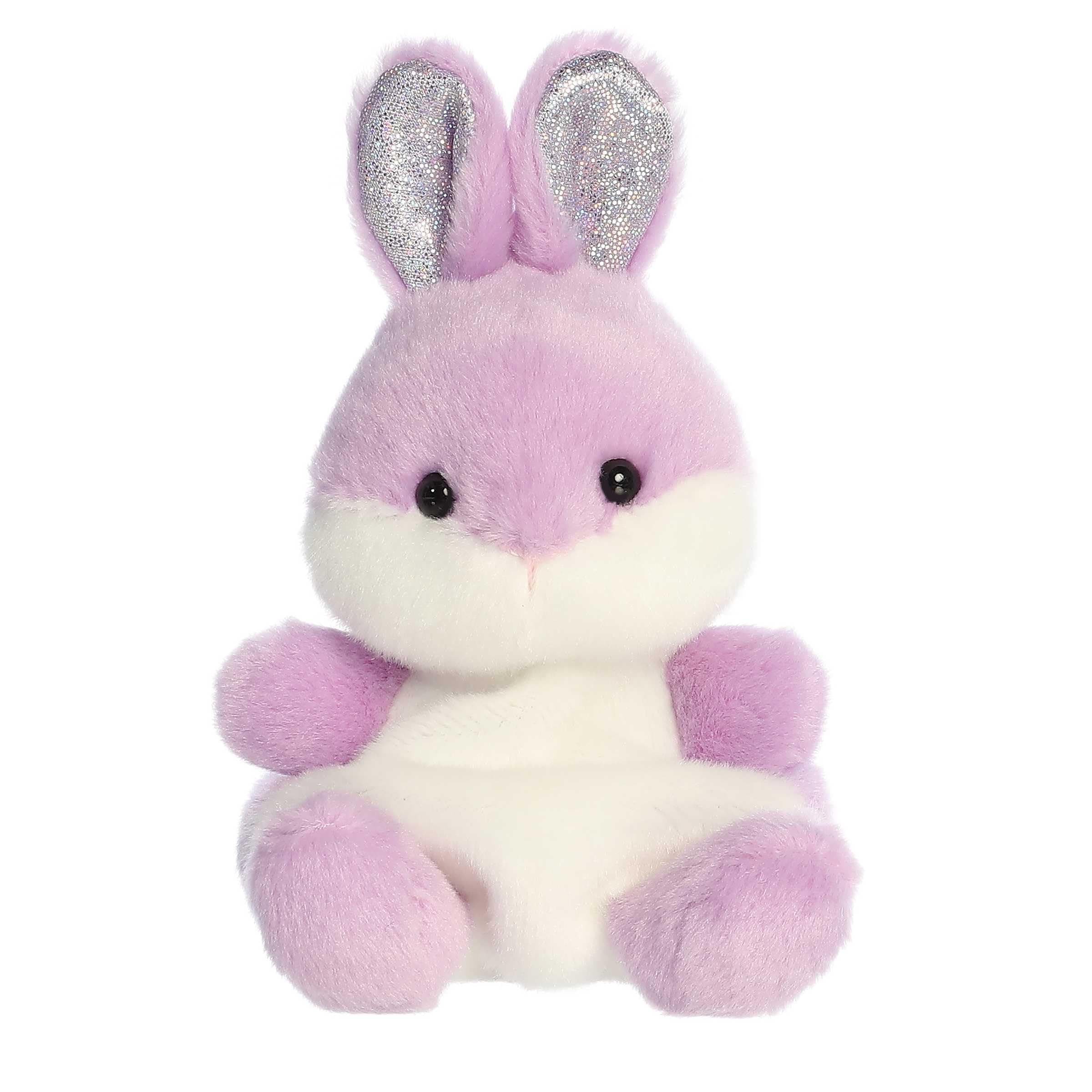 Adorable Palm Pals Wysteria Purple Bunny Stuffed Animal - Pocket-Sized Play - Collectable Fun - 5 Inches