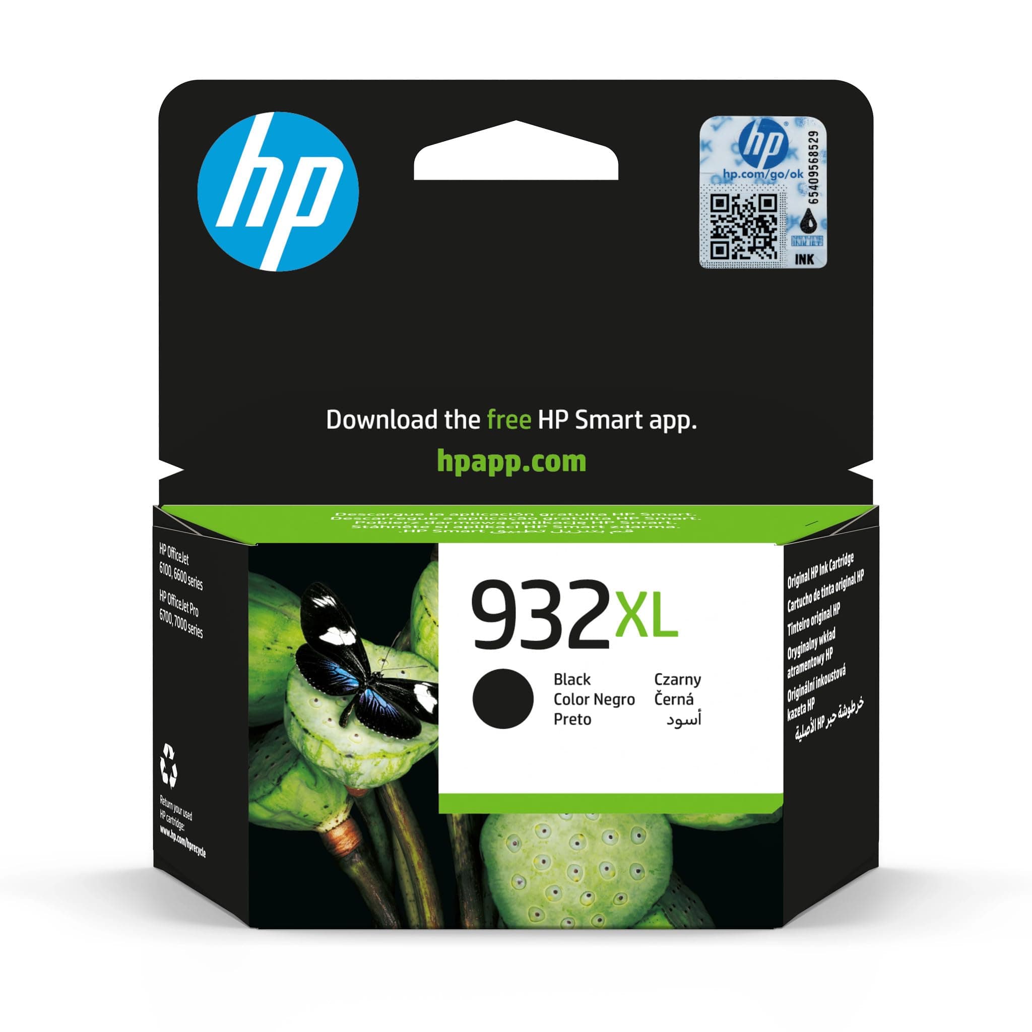 HP CN053AE 932XL High Yield Original Ink Cartridge, Black, Single Pack