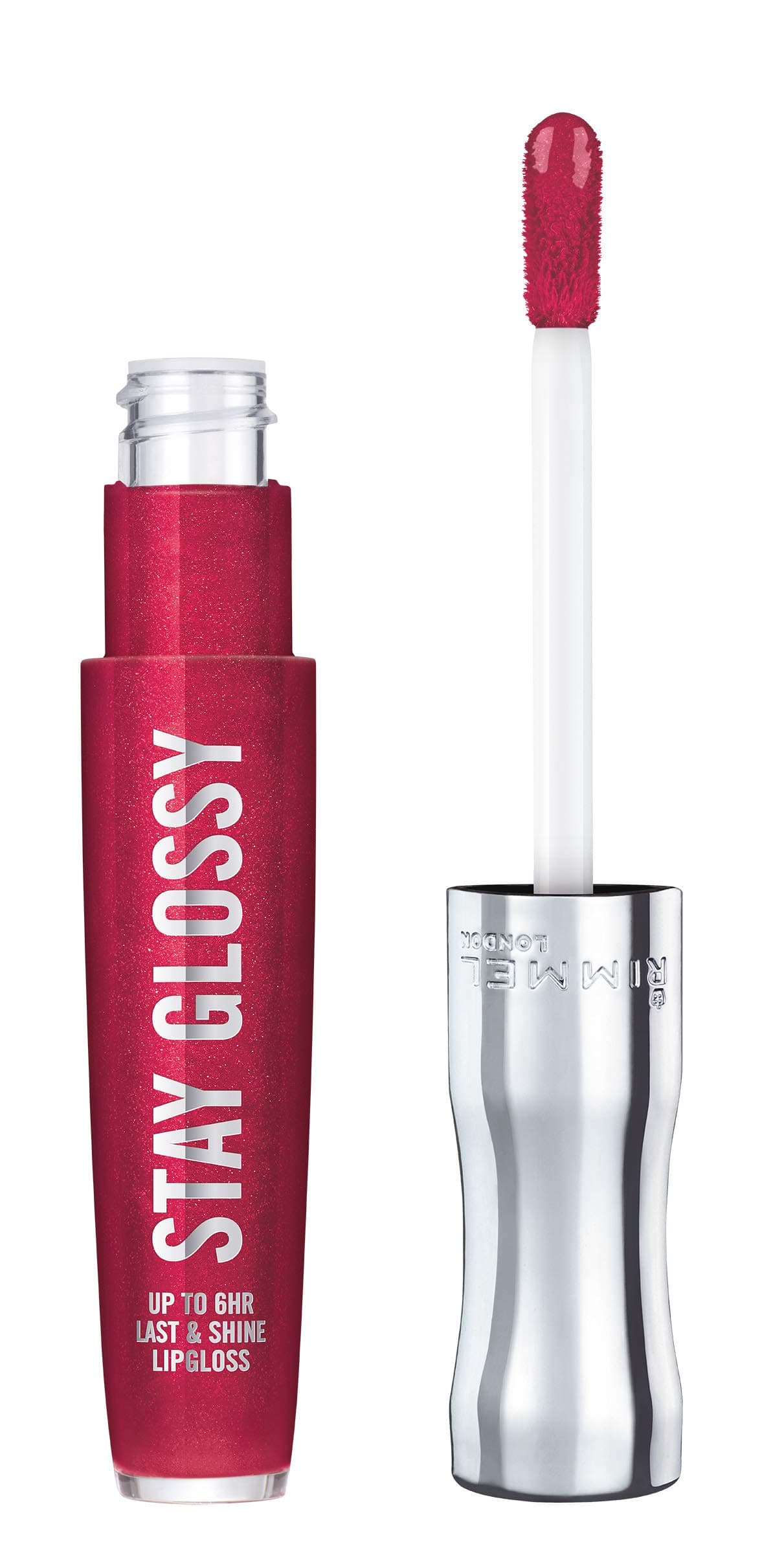 Stay Glossy Lip Gloss - Non-Sticky and Lightweight Formula for Lip Color and Shine - 490 Grind Time, .18oz
