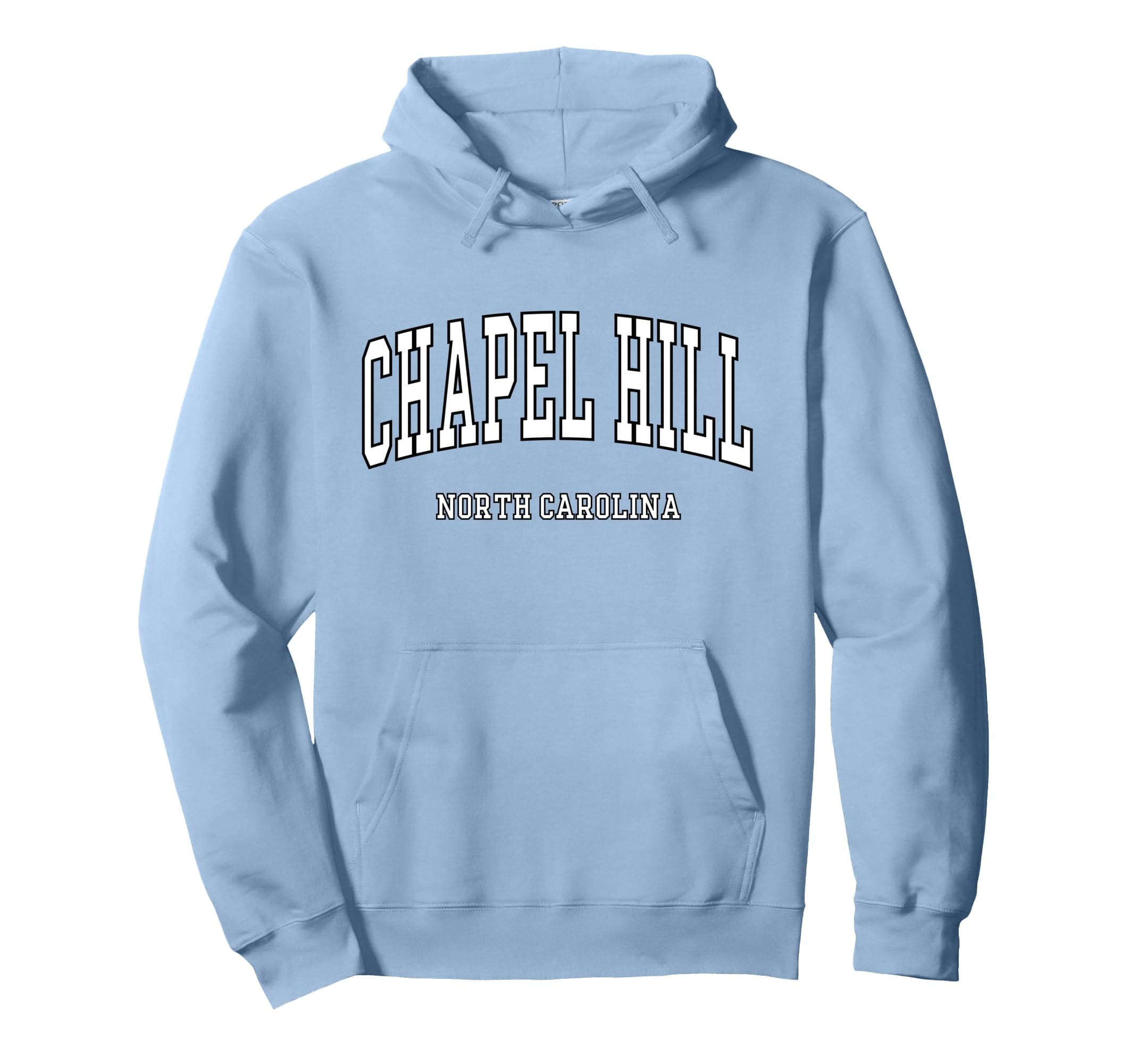 Chapel Hill - Vintage Classic Design Text North Carolina NC Pullover Hoodie