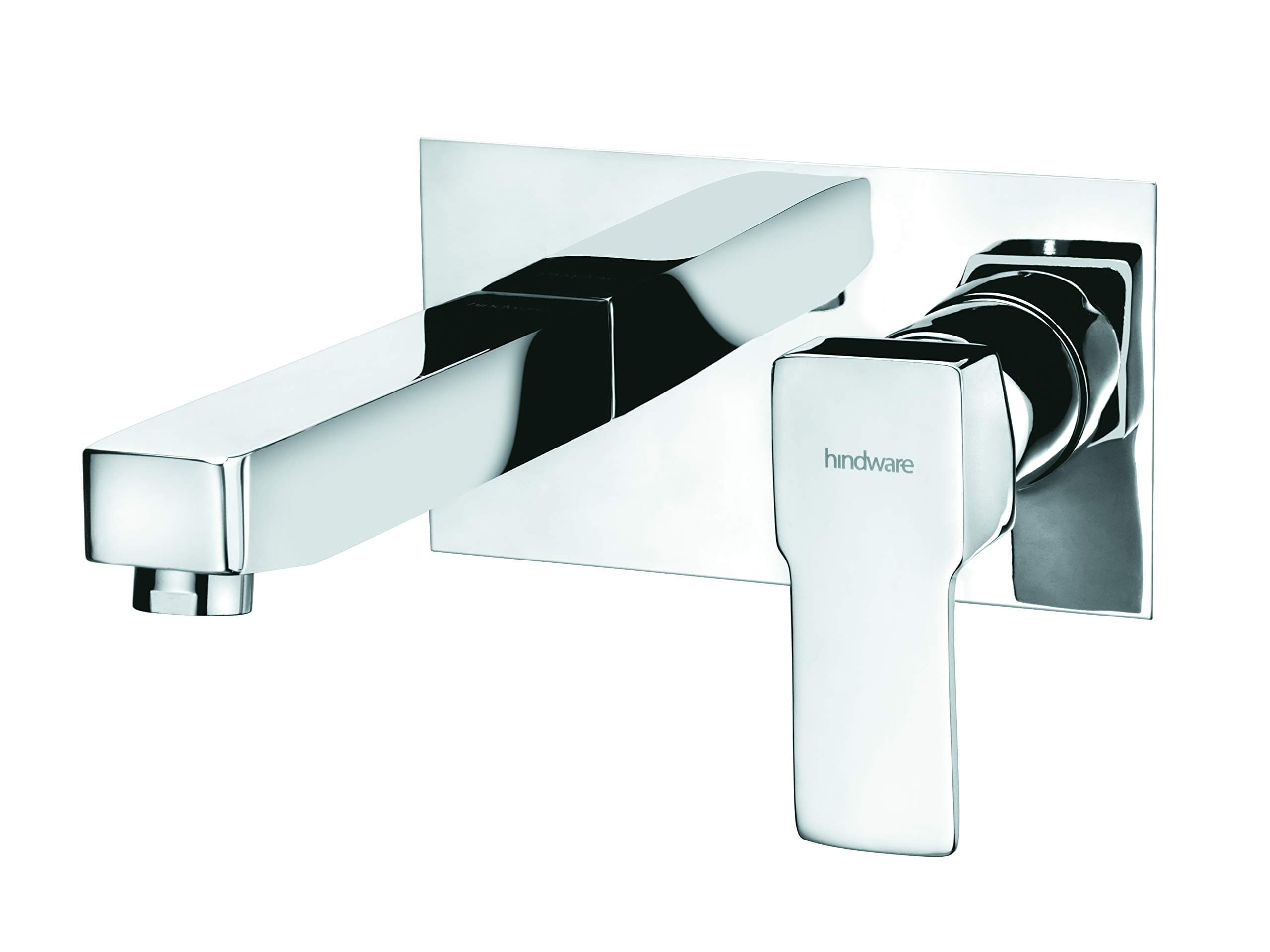 QUADRA EXPOSED PART KIT OF SINGLE LEVER BASIN MIXER WALL MOUNTED CONSISTING OPERATING LEVER, FLANGE AND SPOUT & NIPPLE (COMPATIBLE WITH F850093)