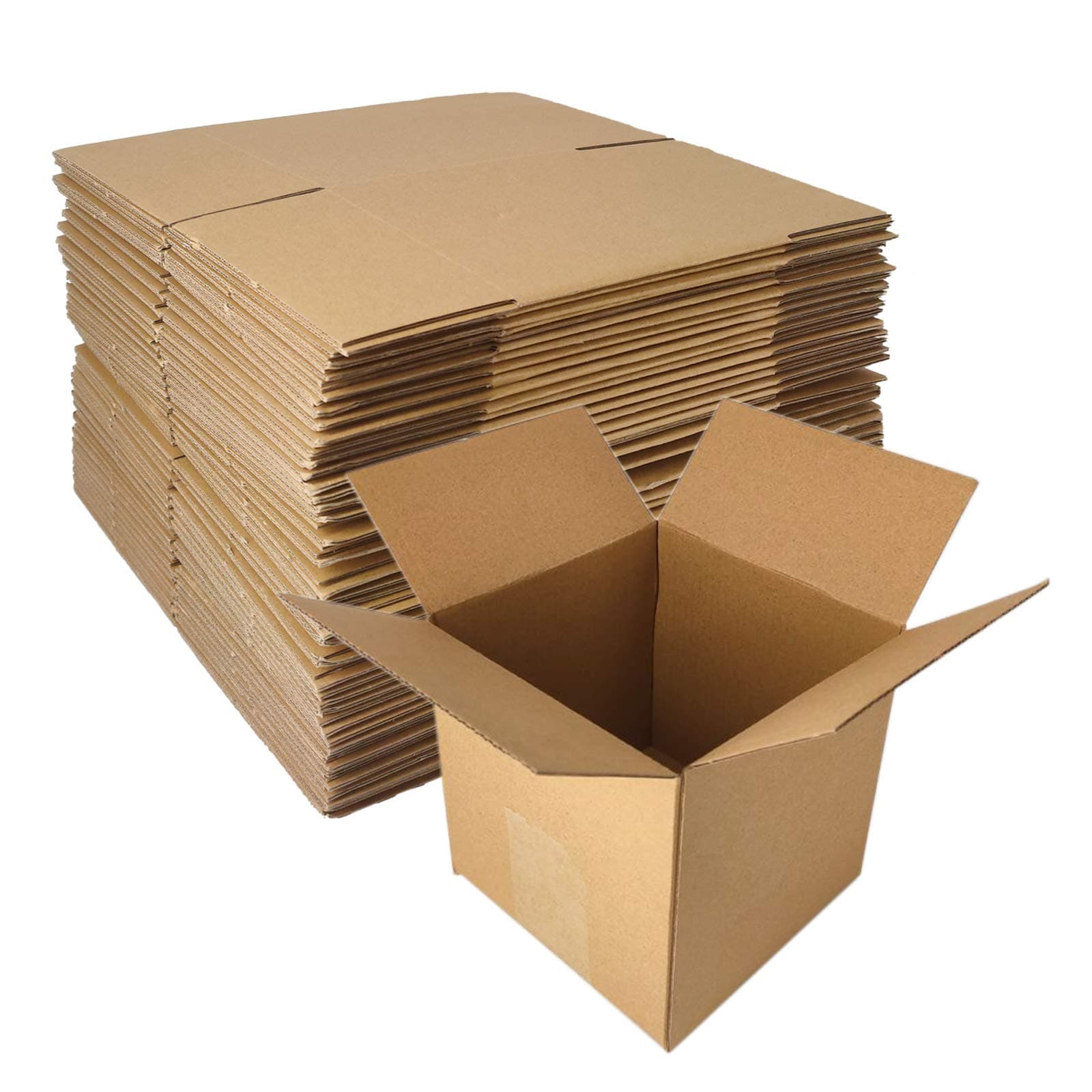 Ubrand 40 Pack 5”x5”x5” Corrugated Shipping boxes Cardboard Mailer Boxes, Corrugated Cardboard Boxes for Shipping, Packing and Moving for by ZMYBCPACK