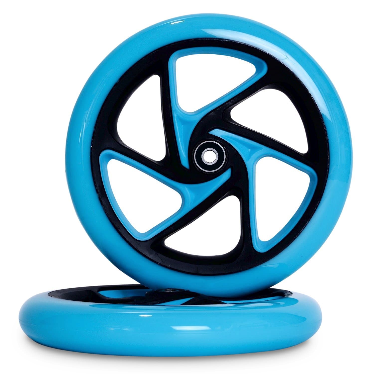 W1420 200mm (8") Polyurethane Replacement Scooter Wheels with Bearings.