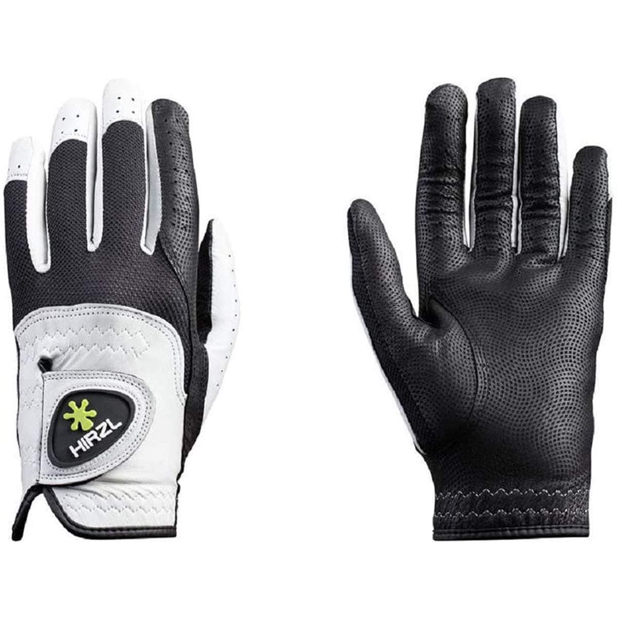 Trust Control 2.0 Golf Glove, All Weather Mens Golf Glove, White/Black, Kangaroo Leather Palm, Cabretta Leather Backhand, Trusted by Pro’s, Sweat Free, Ultimate Grip