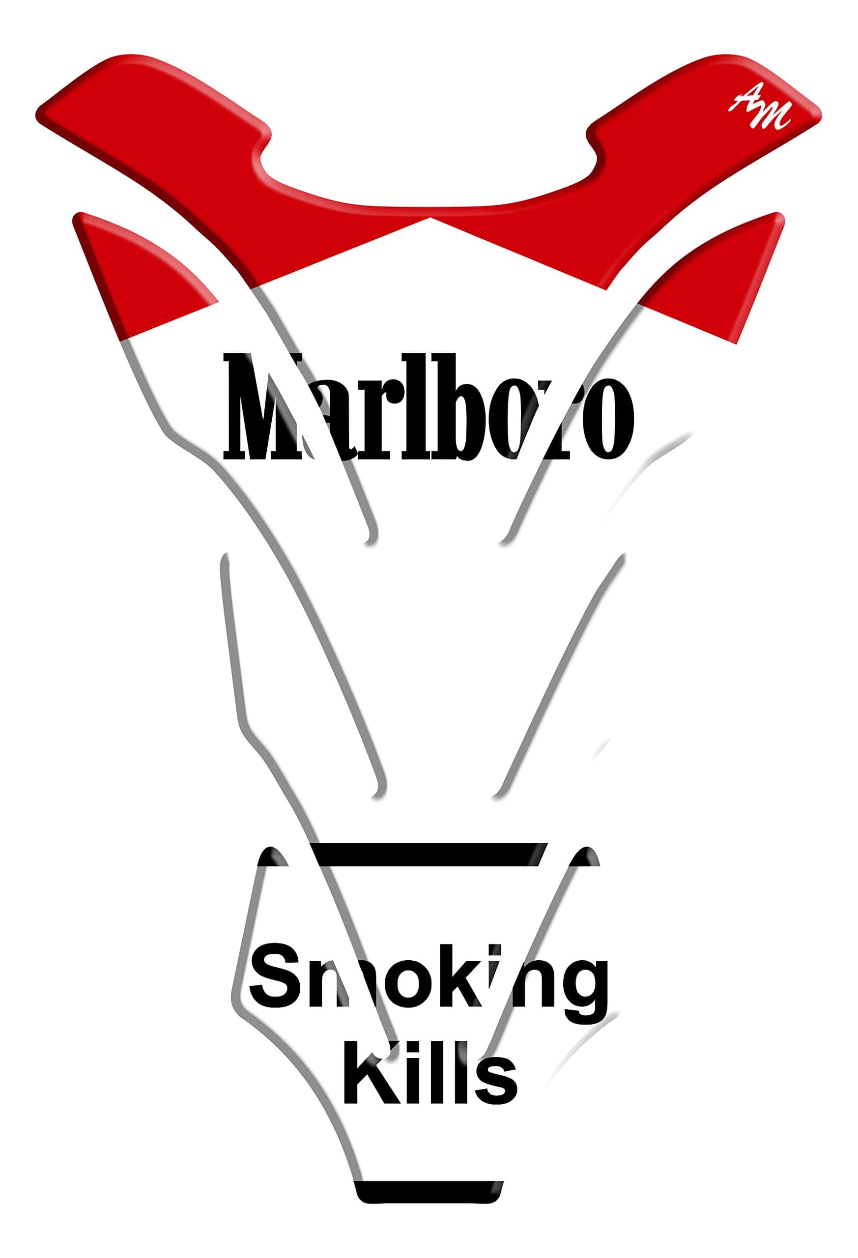 TANKPAD Resin TANKPAD 3D Effect Adhesive Sticker - 3D Tank Pad Compatible 3D Marlboro