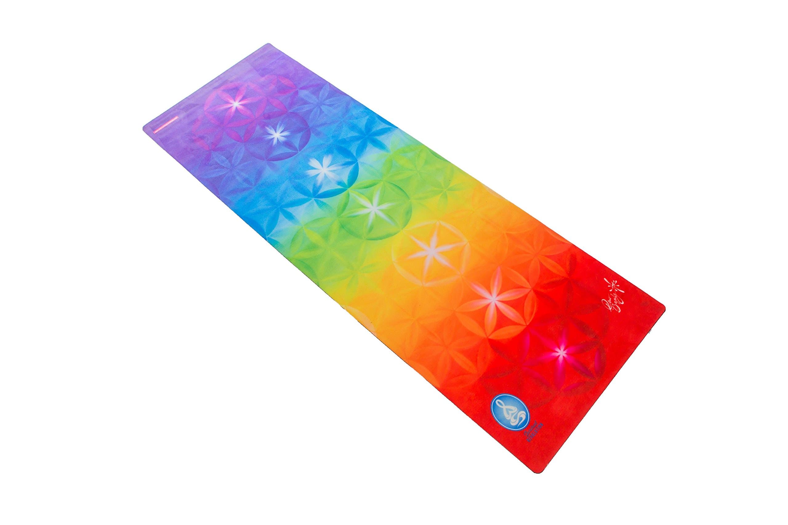 Spiritual Revolution Yoga Combo Mat - Luxury Mat and Towel That Grips While You Sweat. No Slip, PVC Free, and Machine Washable.