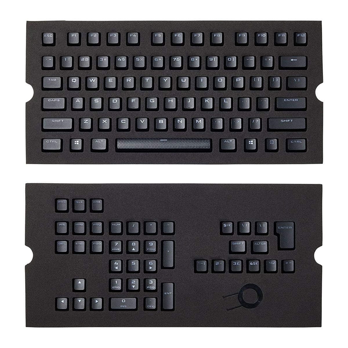 Corsair Gaming CH-9000235-WW PBT Double-Shot Keycaps Full 104/105-Keyset - Black
