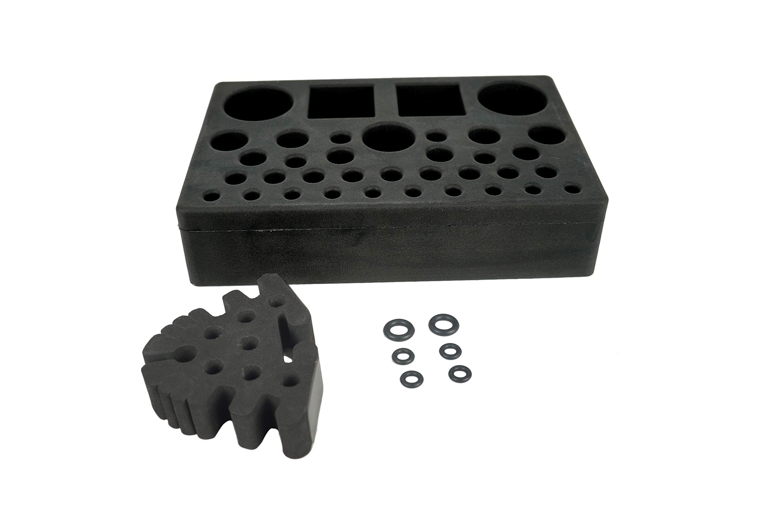 Aventik High Density Foam Tool Holder Caddy and Soft Foam Tool Caddy Combo Pack Fly Tying Accessories