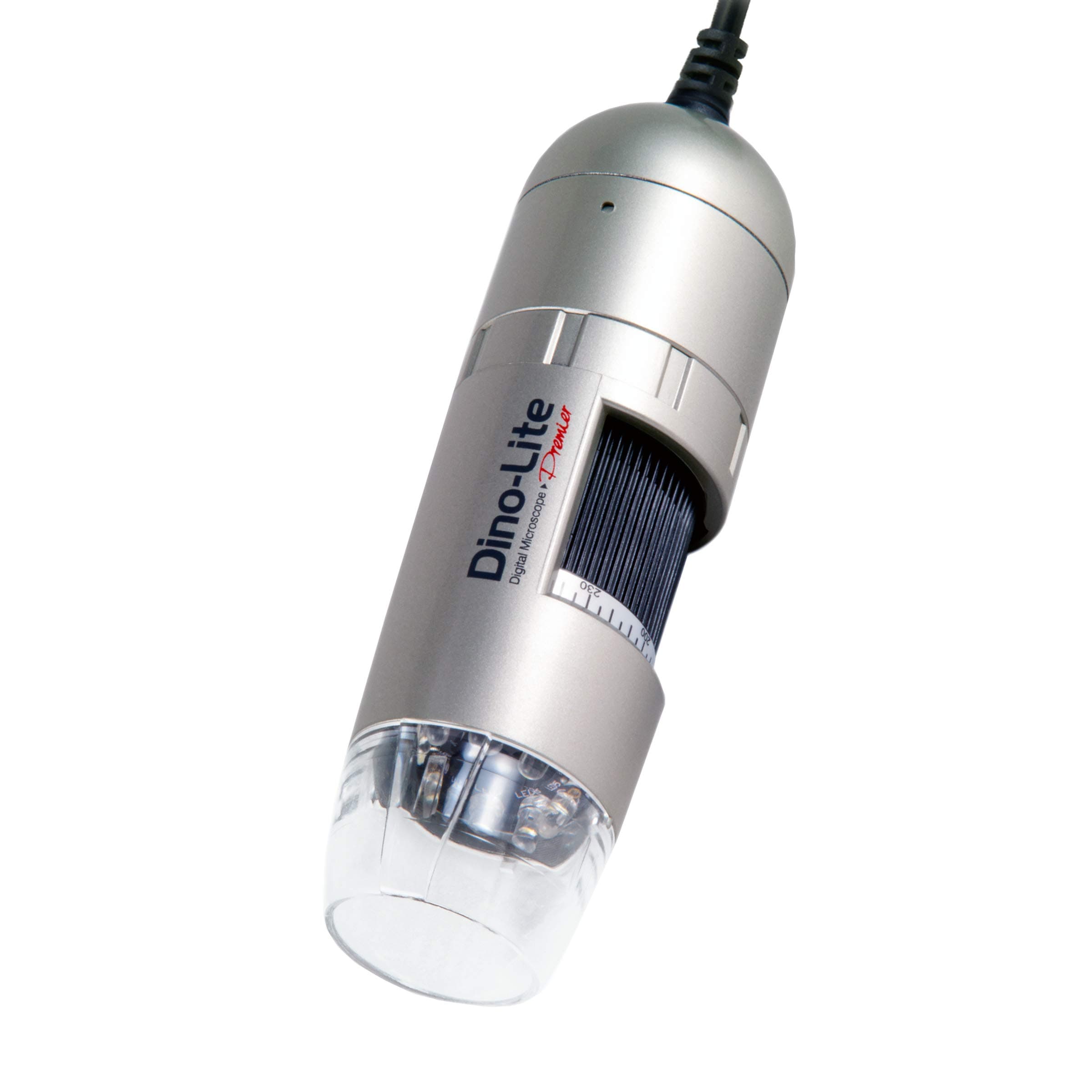 Dino-Lite USB Digital Microscope AM3111-0.3MP, 20x - 50x, 200x Optical Magnification, 8 LEDs, Windows/Mac Software Included