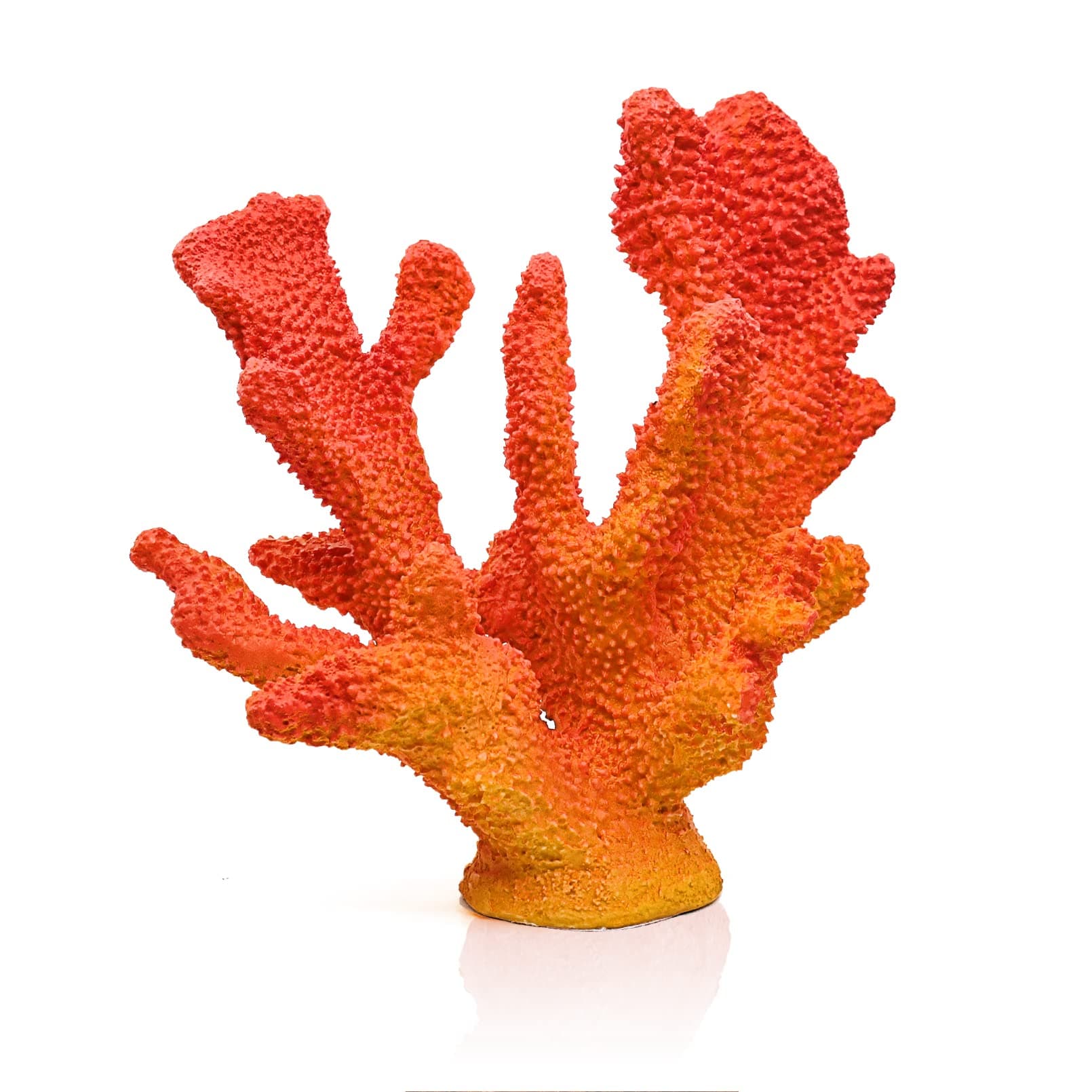 Accessoryway Orange Shades Artificial Beach Coral Coastal Decor Resin Statue Nautical Decorations Hawaiian Beach Home Bedroom Party Centerpieces for Tables-8.2