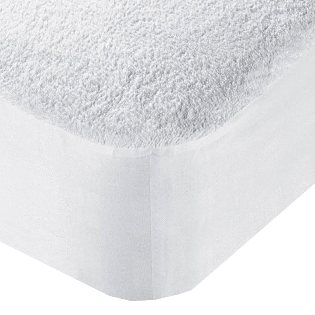 Terry Towel Waterproof Mattress Protector Anti Allergenic Luxury Deep 25cm Fully Elasticated Skirt - 4FT Small Double
