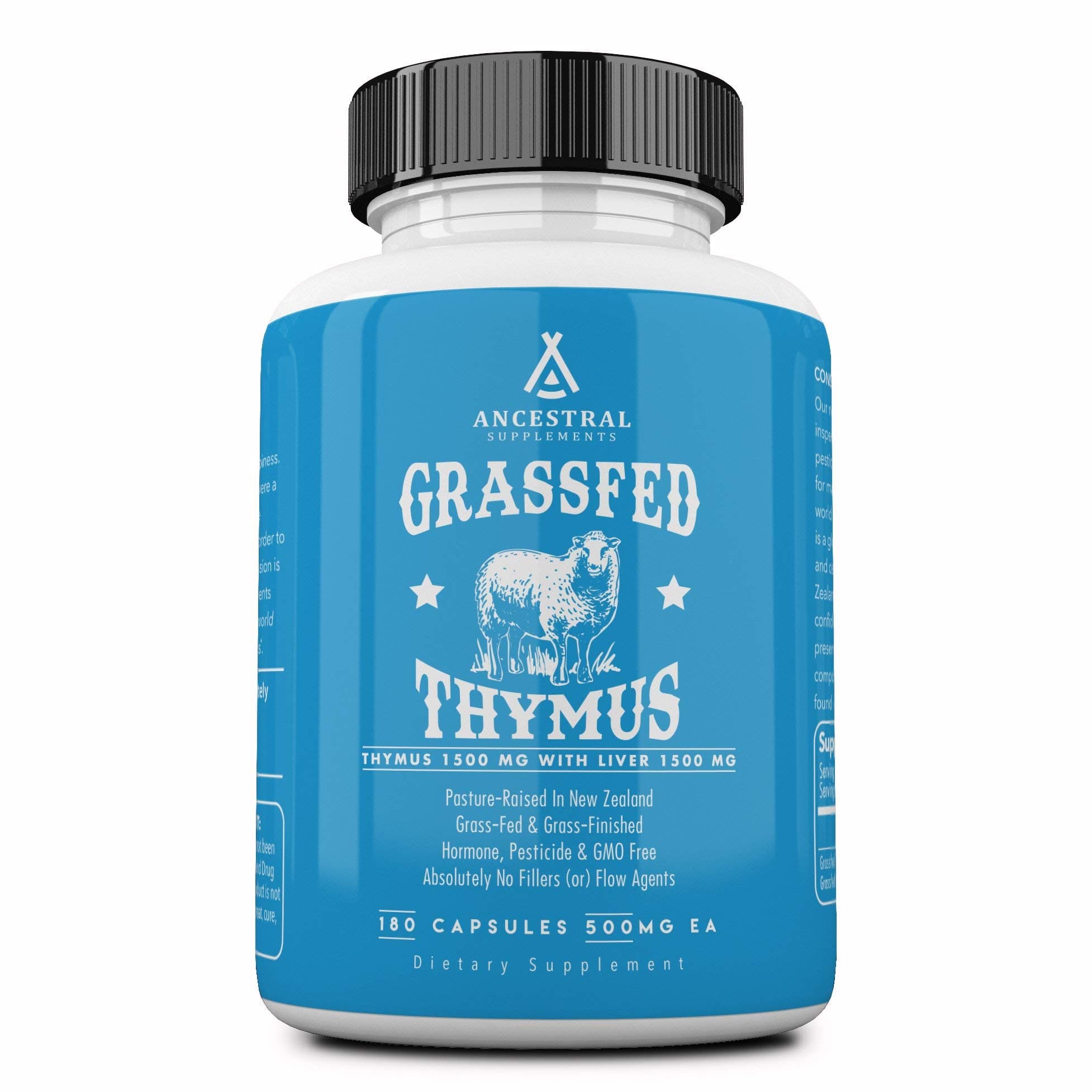 Grass Fed Thymus Extract (Glandular) — Supports Immune, Histamine, Allergy Health (180 Capsules)