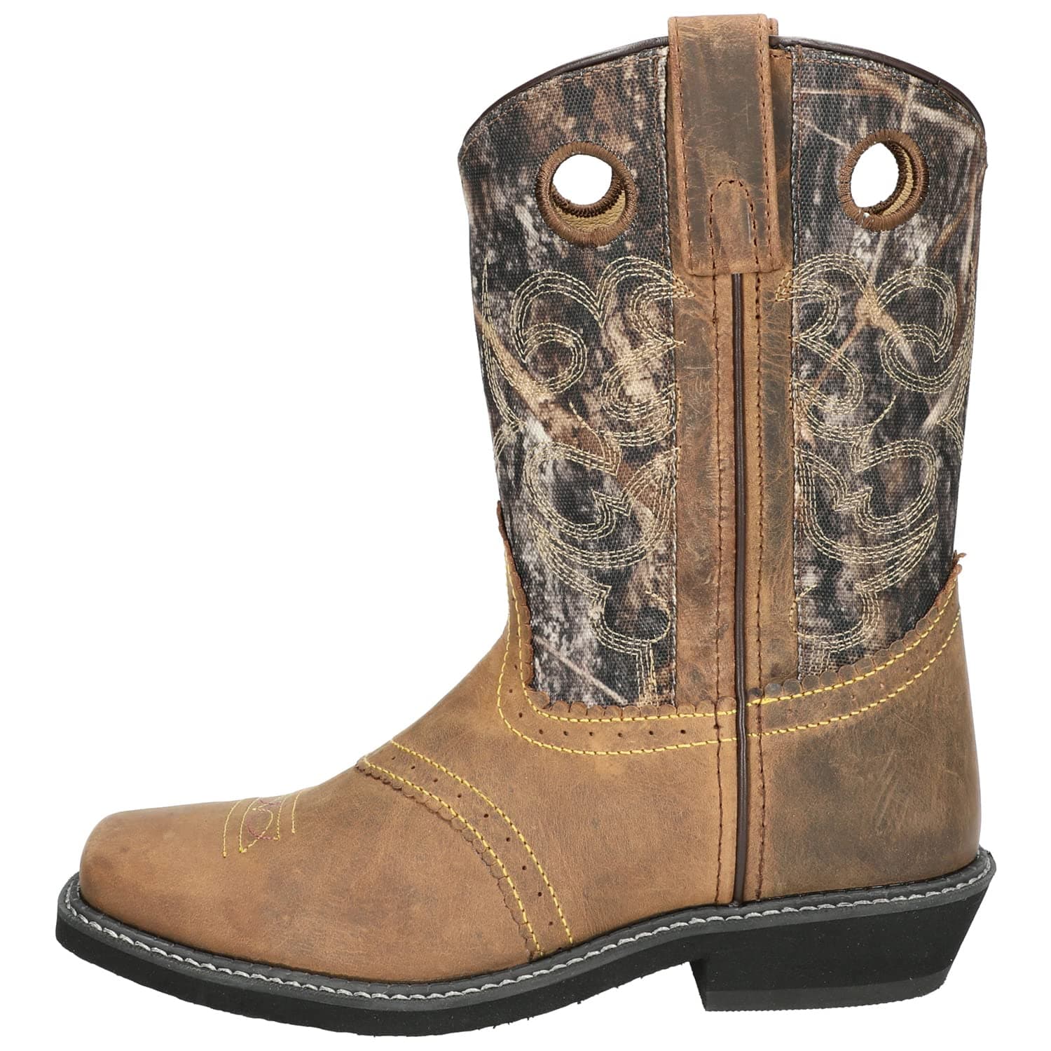 Smoky Mountain Boots | Pawnee Series | Women’s Western Boot | 9-Inch Height | Square Toe | Genuine Leather | True Timber Camo | Crepe Sole & Walking Heel | Man-Made Lining & Leather Upper | Steel Shank