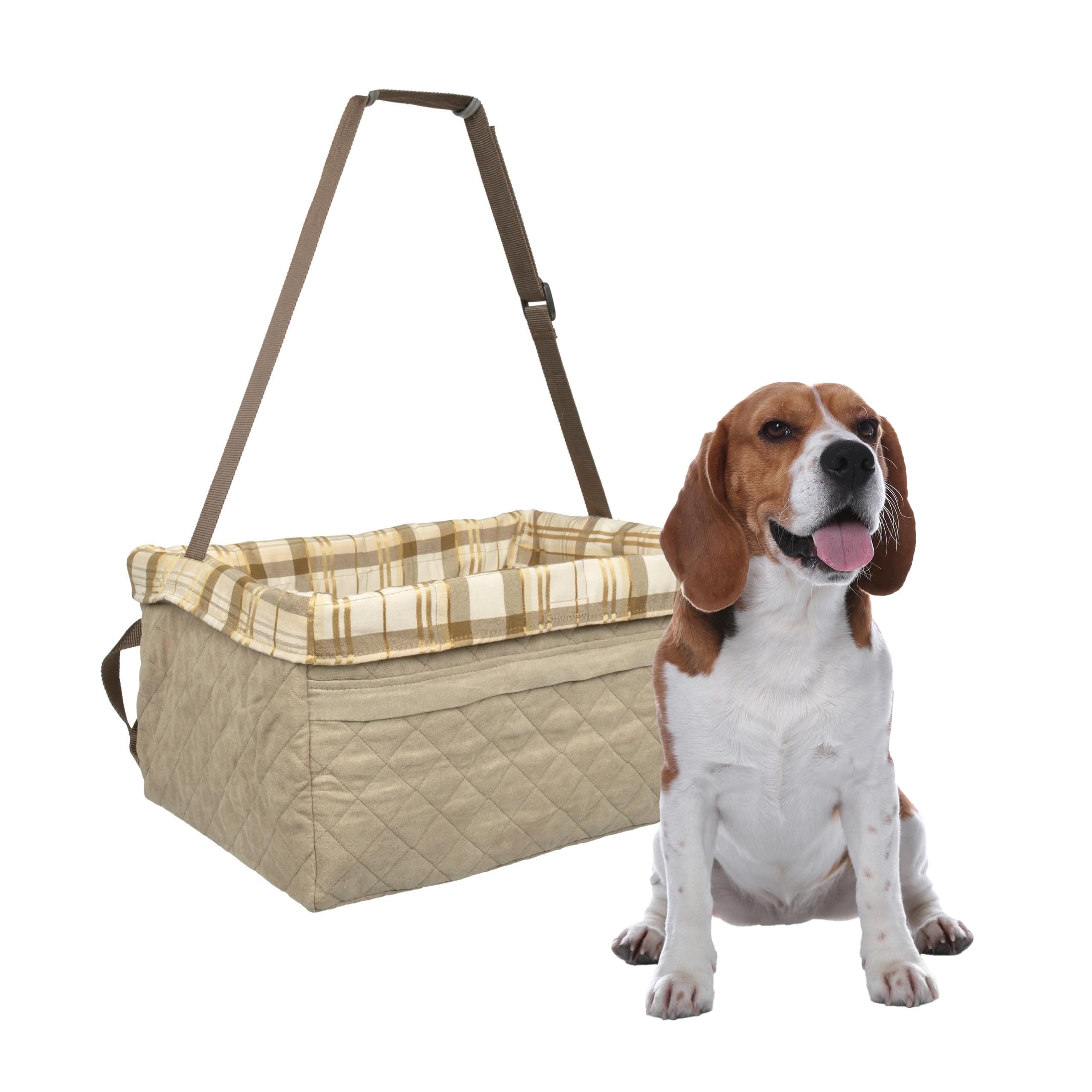 PetSafe Solvit Tagalong Deluxe Pet Car Booster Seat for Dogs, Large