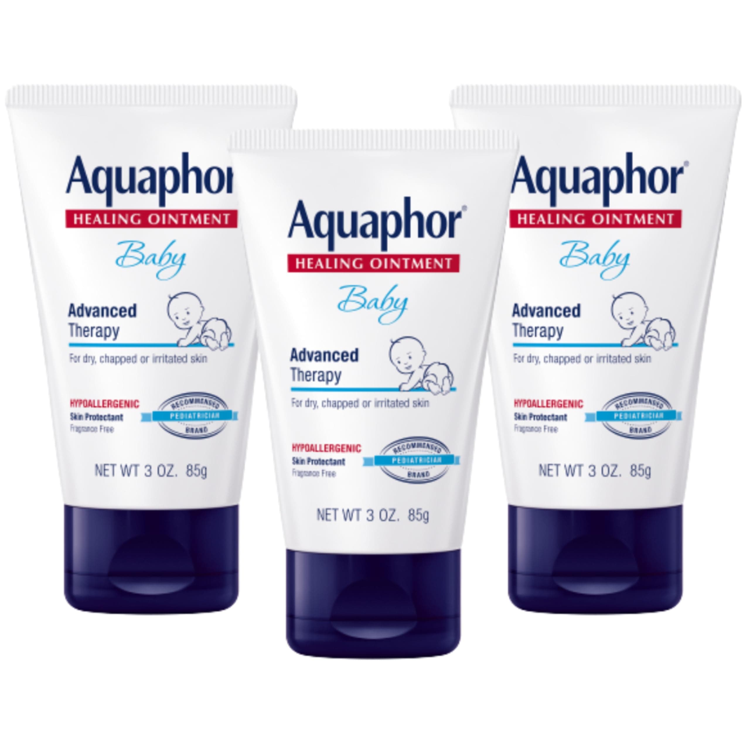 アクアフォー ヒーリングオイントメント軟膏 3本セット 85g×3 【海外直送品】 Aquaphor Baby Healing Ointment, 3 Ounces (85 g)