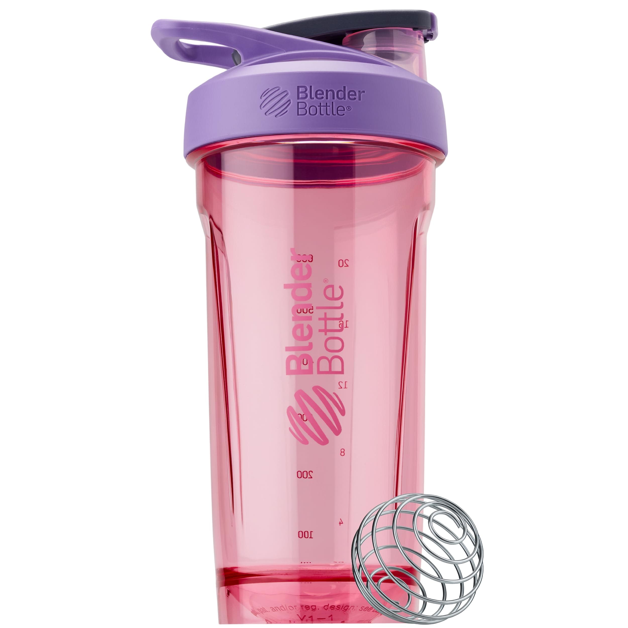 BlenderBottle Sport Shaker Bottle with Wire Whisk, 28-Ounce, Purple – Protein Shakes & Hydration for Athletes & Fitness Enthusiasts, Easy Mixing, Durable & Lightweight, Lockable Lid