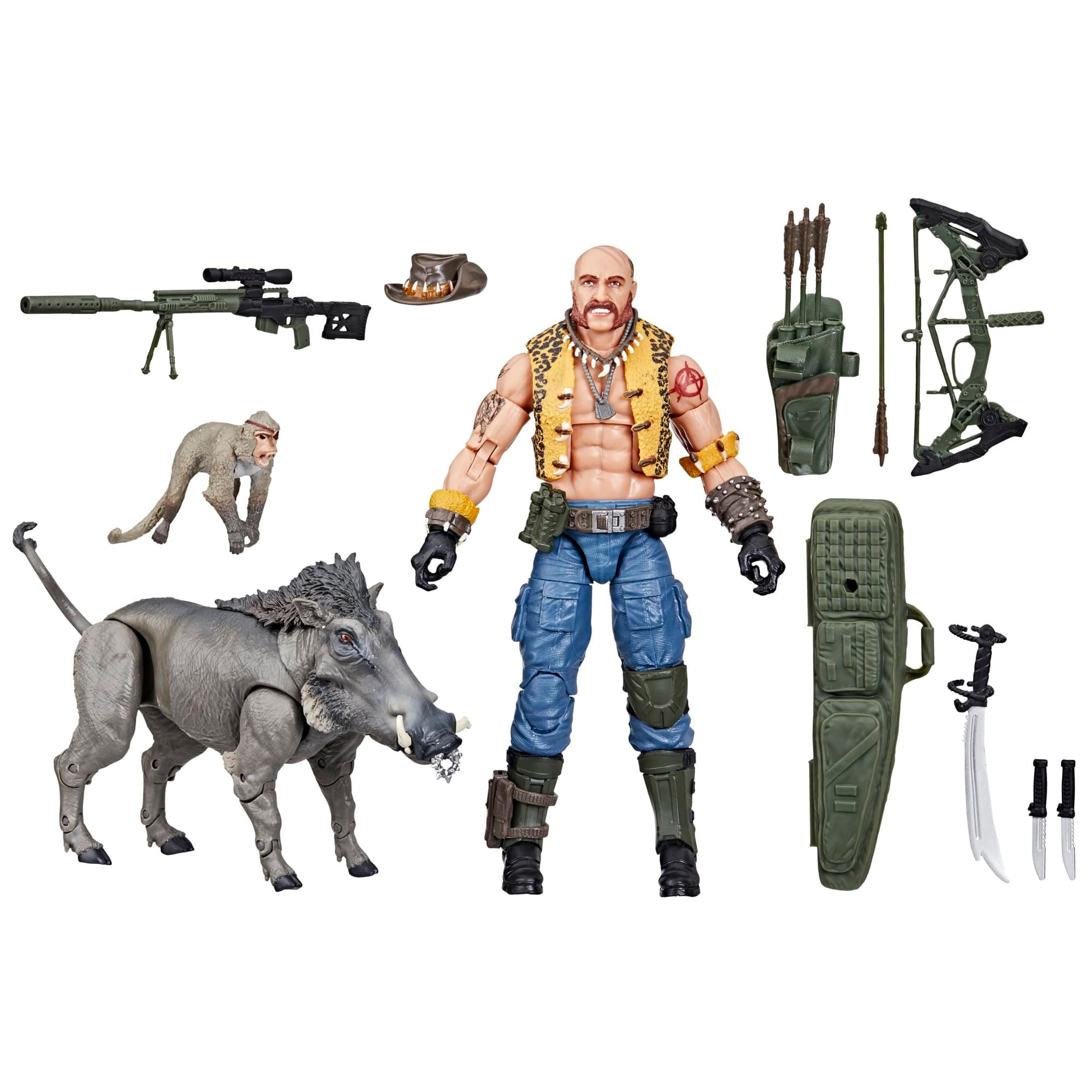 Classified Series #125, Dreadnok Gnawgahyde and Pets Porkbelly & Yobbo, Collectible 6-Inch Action Figure with 16 Accessories