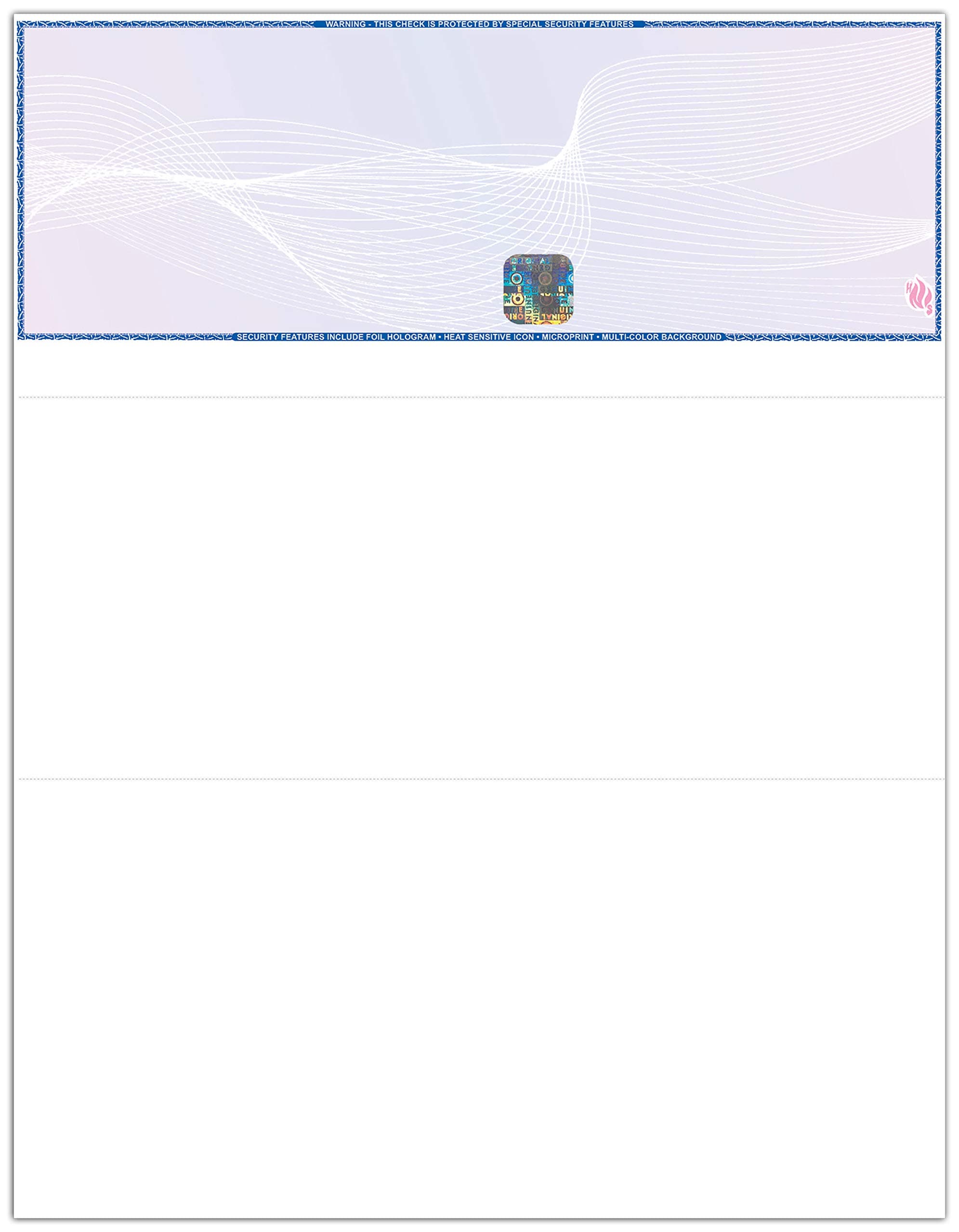 - EZ Checks High Security Check Paper with Hologram & 20 Security Features | 500 Sheets | QuickBooks Compatible (Blue/Maroon, Check at Top)