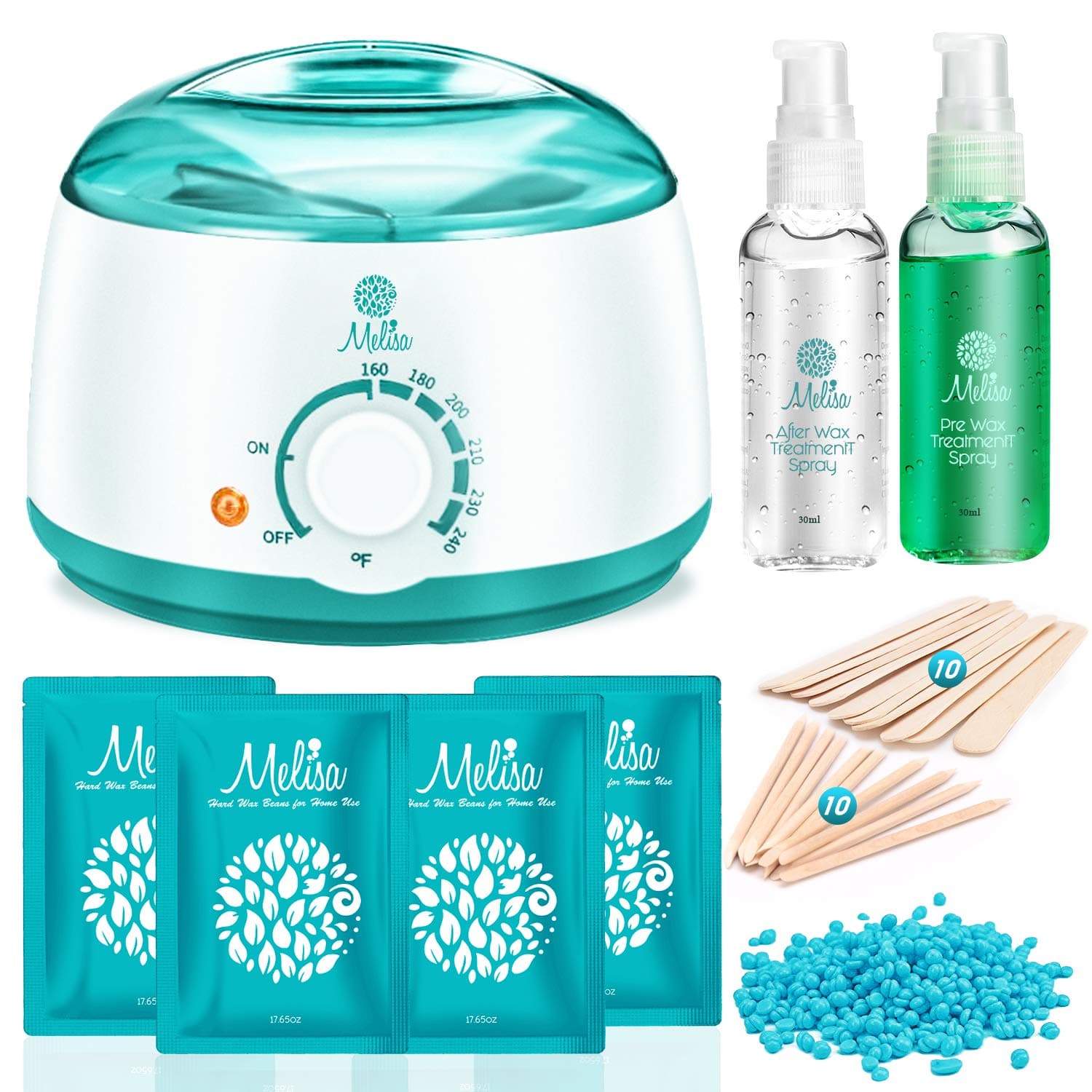 Yeelen Hard Wax Kit Home Waxing Kit Wax Warmer