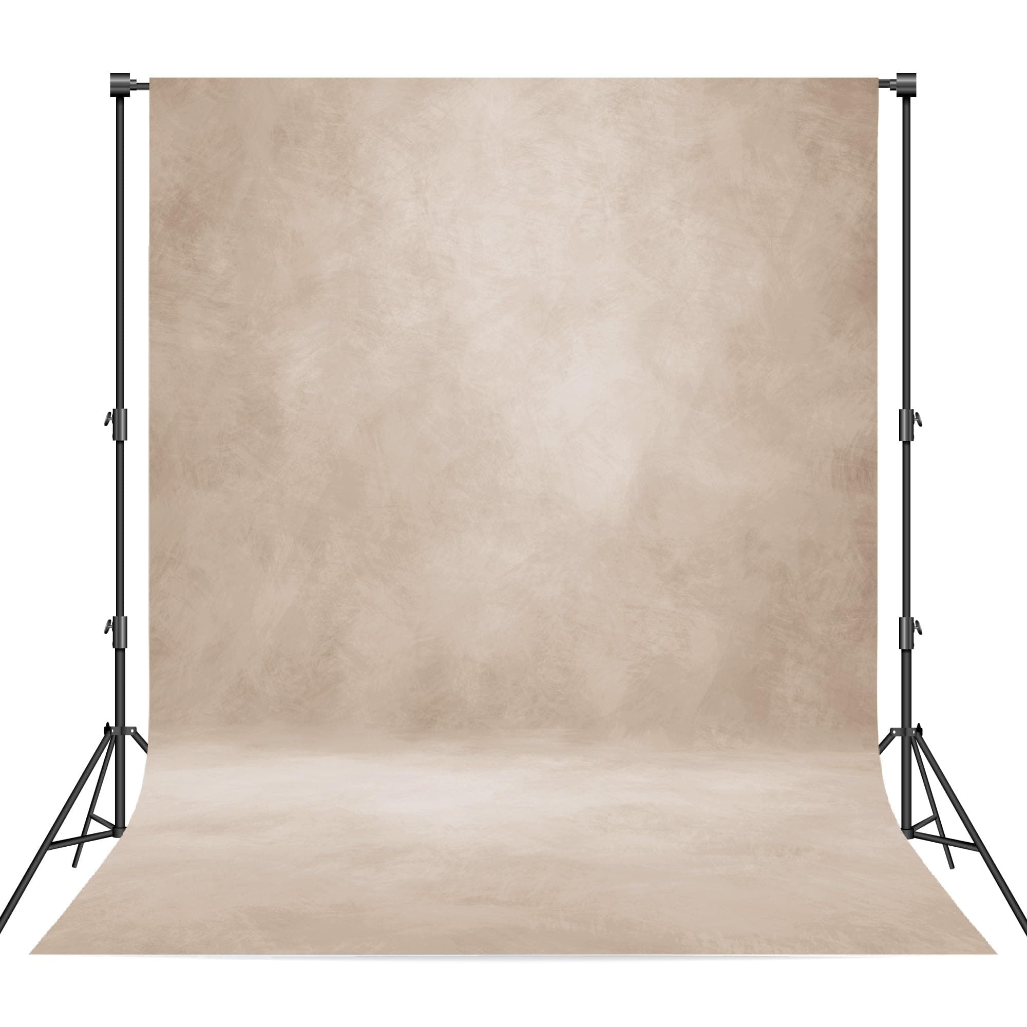Abstract Professional Photography Backdrop for Portrait Photo Props Booth Background Photoshoot Studio with Polyester Fabric Roller Pocket on Top (8x10ft,Light Beige,No Stand)