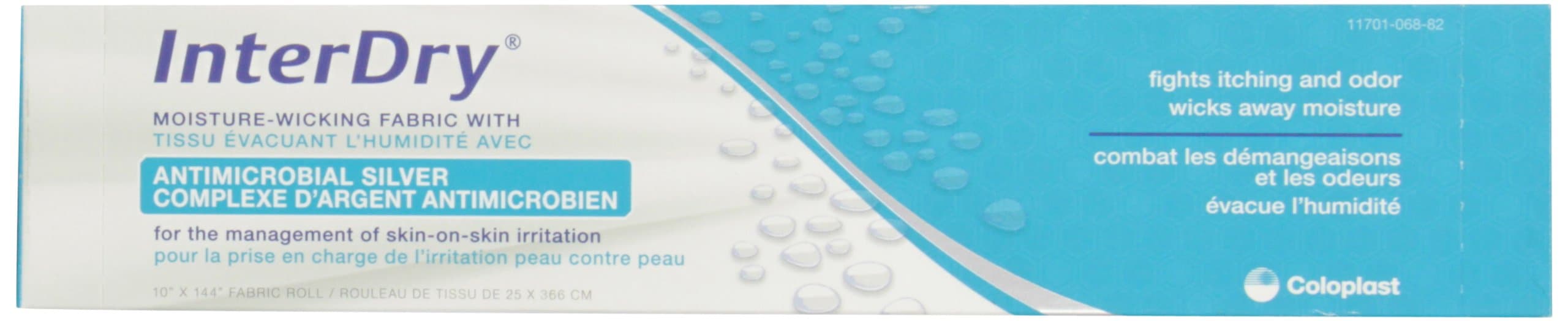 INNZA 627910 - InterDry Textile with Antiicrobial Silver Complex 10 x 144 Roll