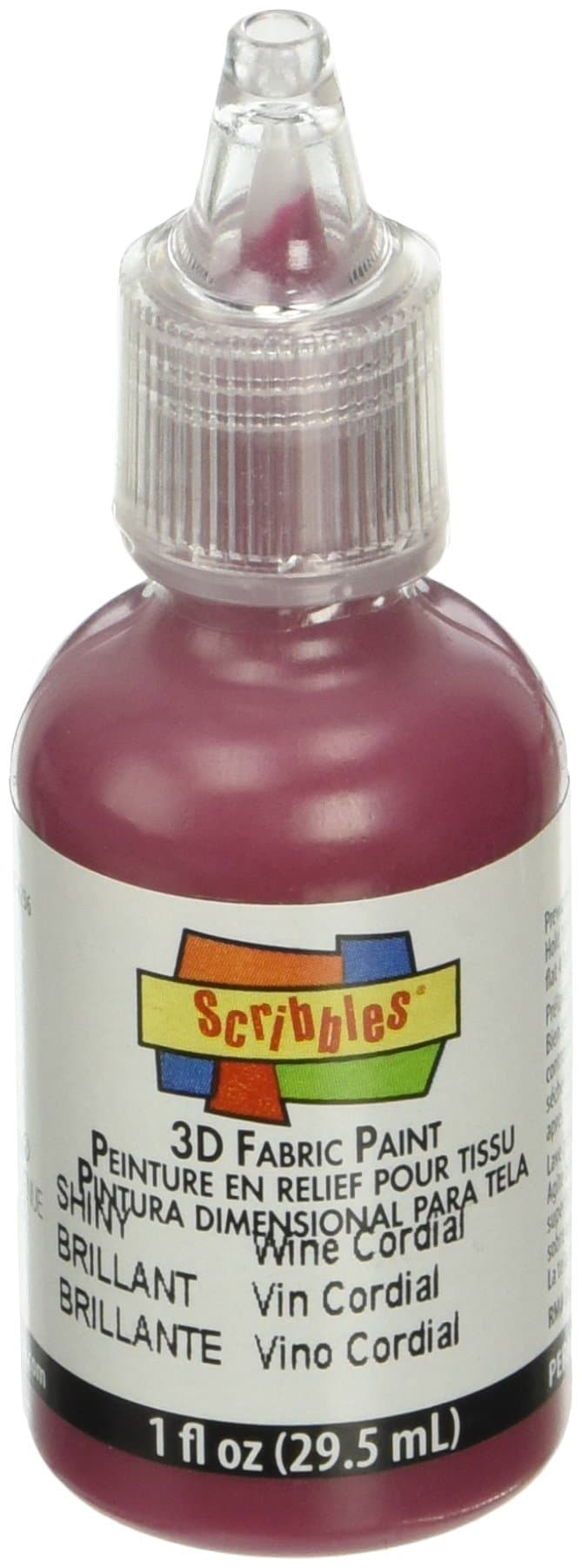 Duncan Crafts Scribbles Dimensional Fabric Paint 1 Oz. Bottle: Shiny Wine Cordial