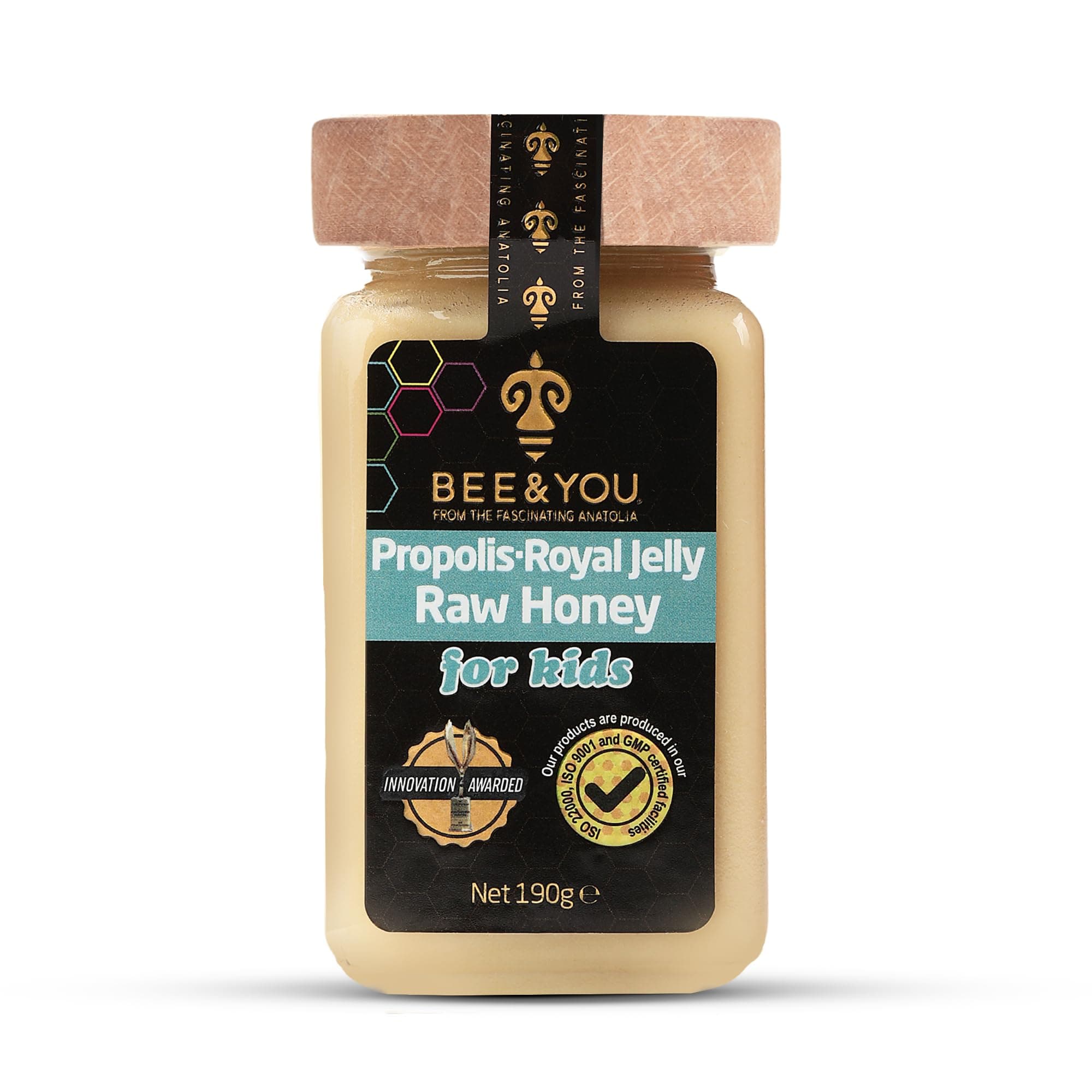 Propolis, Royal Jelly, Raw Honey for Kids- Formulated to Support Kid's Immune System - 100% Natural and Free of Chemicals,Colors, GMO's, Gluten and Soy-No Hidden Ingredients Tastes Great