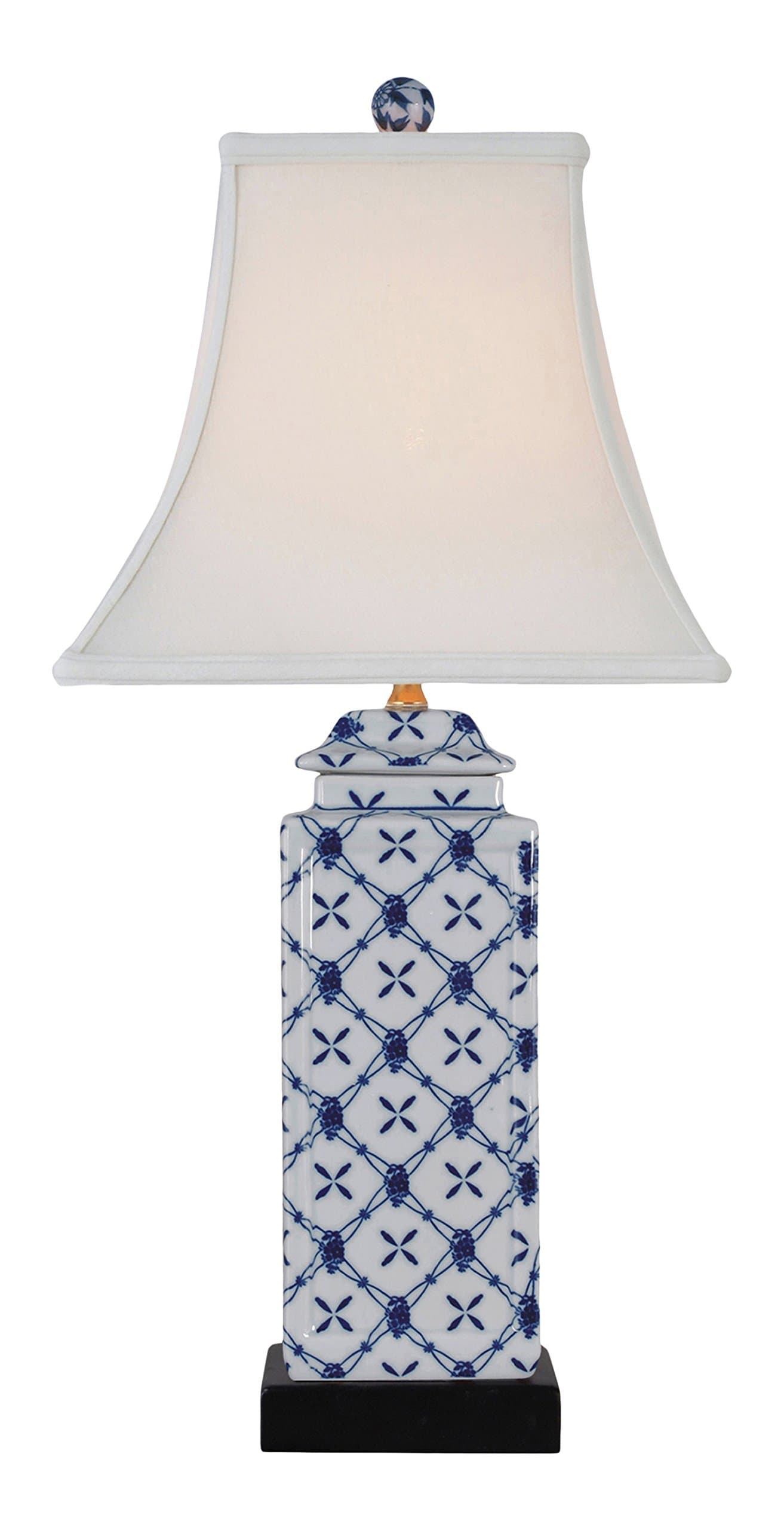 LPBL0811N Table Lamp, Blue/White