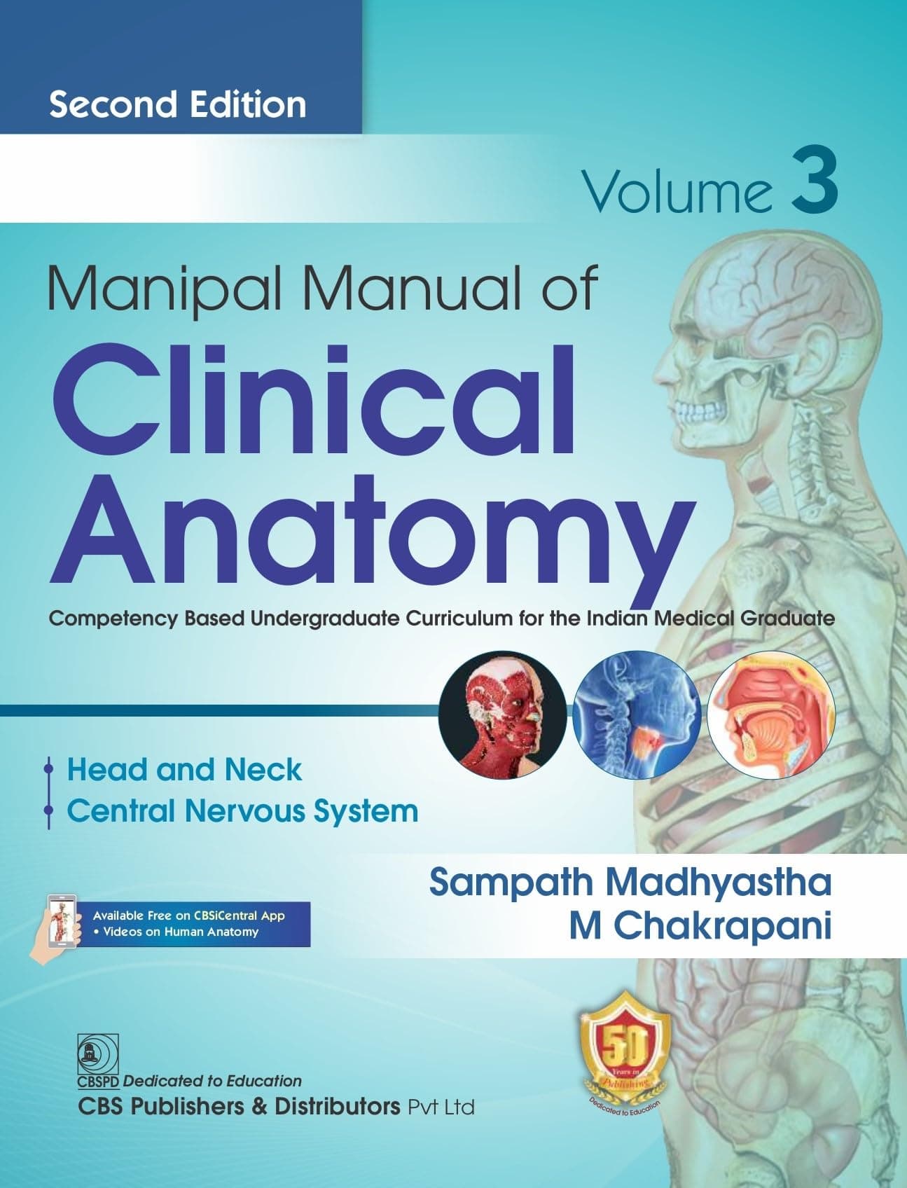 MANIPAL MANUAL OF CLINICAL ANATOMY 2ED VOL 3 (PB 2024) Unknown Binding – 12 July 2023