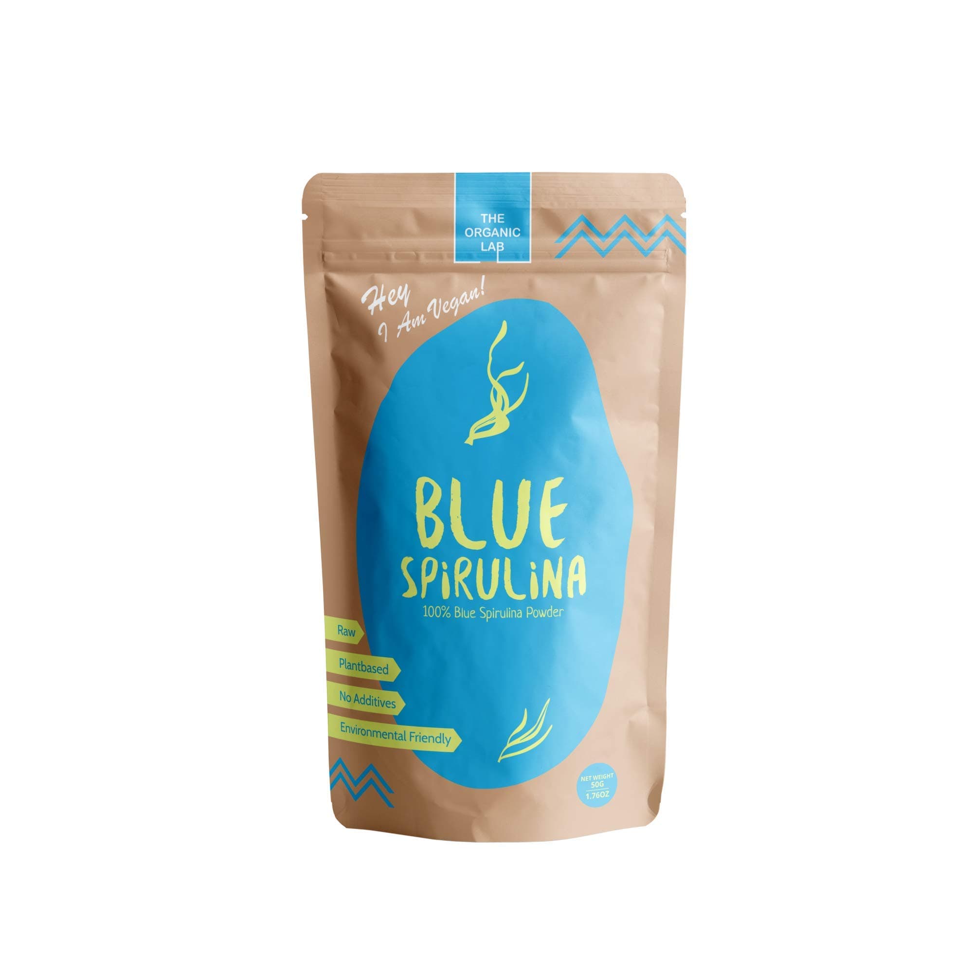 THE ORGANIC LAB 100 % Natural Blue Spirulina (Phycocyanin) 500gr. / 17.63 oz. SuperFood Powder - Raw - Vegan - Natural - Gluten Free - Non GMO - No Additives - No Preservatives