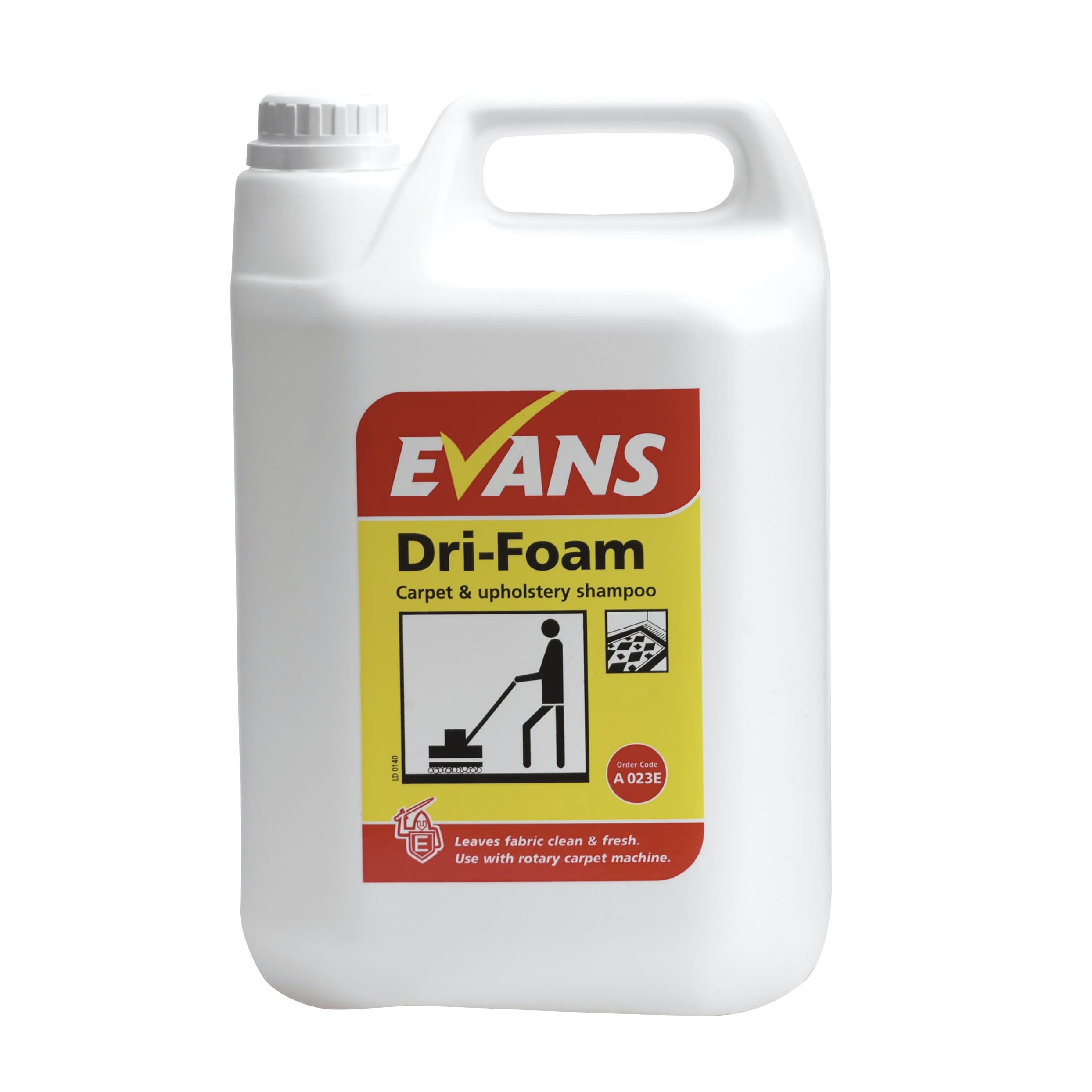 Evans Vanodine Dri-Foam Carpet & Upholstery Shampoo 5ltr