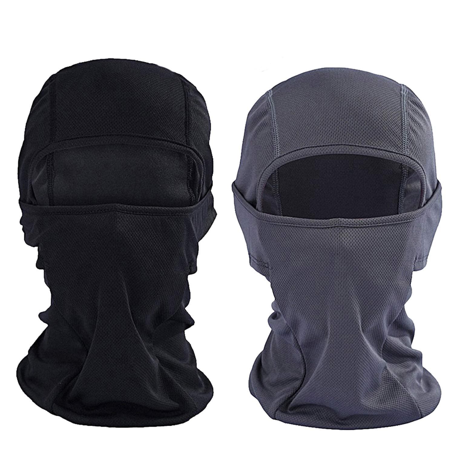 [2-Pack] Wind-Resistant Balaclava Ski Mask Face Mask Motorcycle Tactical Balaclava Hood