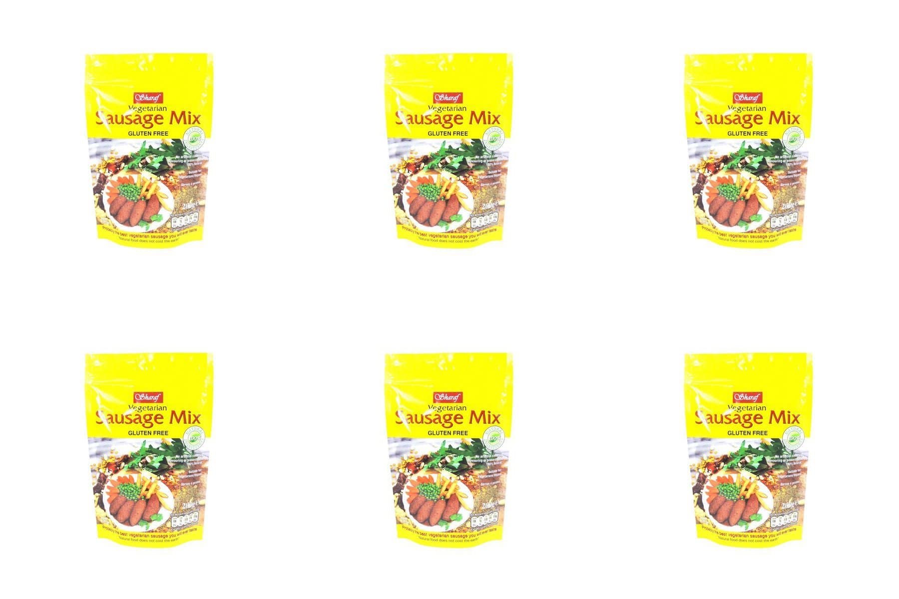 (6 PACK) - Sharaf Vegetarian Sausage Mix| 200 g |6 PACK - SUPER SAVER - SAVE MONEY