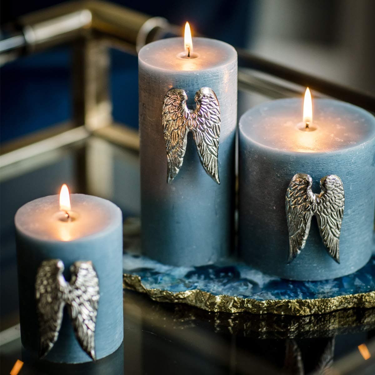 TOPJESS Set of Three Angel Wing Candle Pins