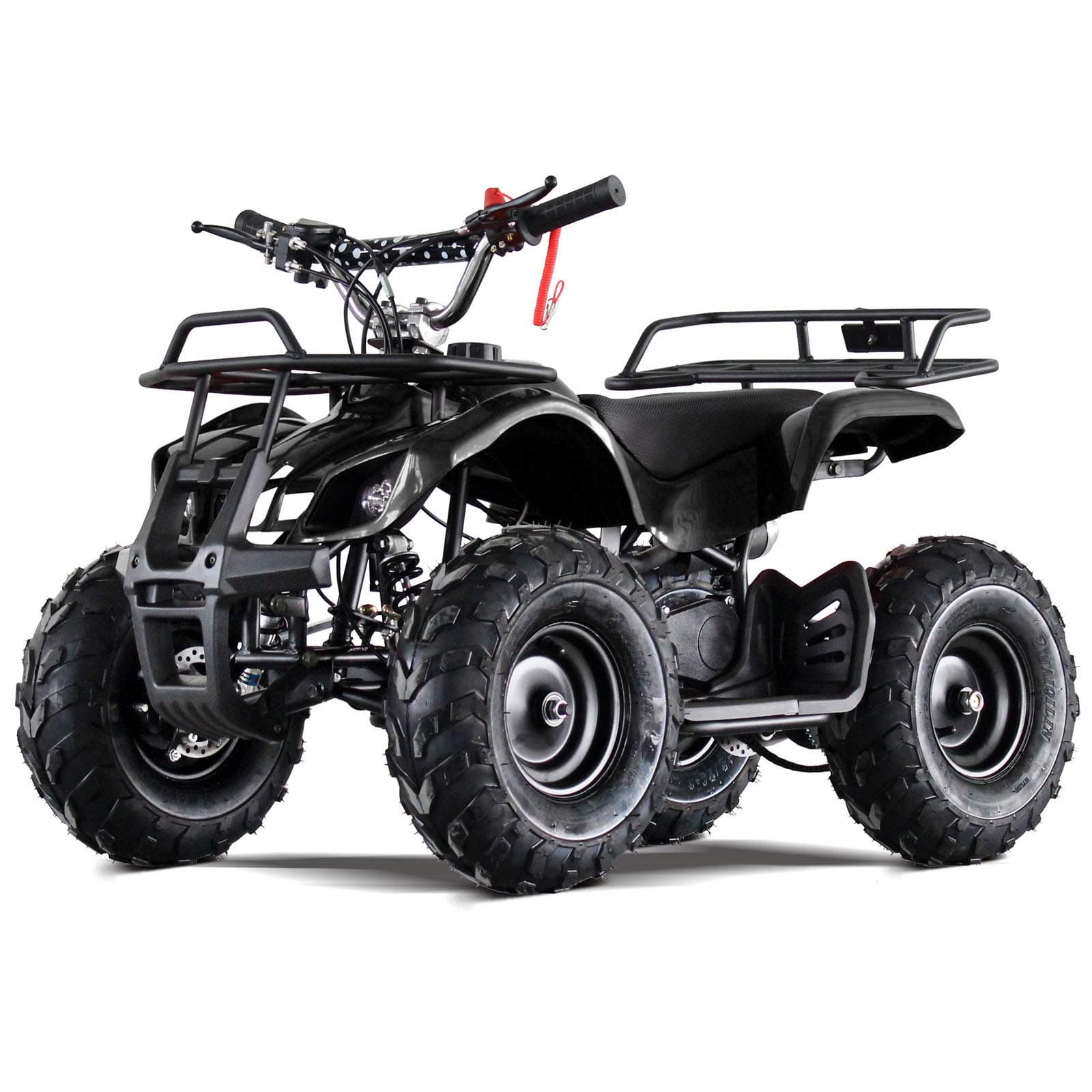 50cc Mini ATV Grizzly Clone High Power 14.5 Inch Real Off Road Tire Big Size (Black)