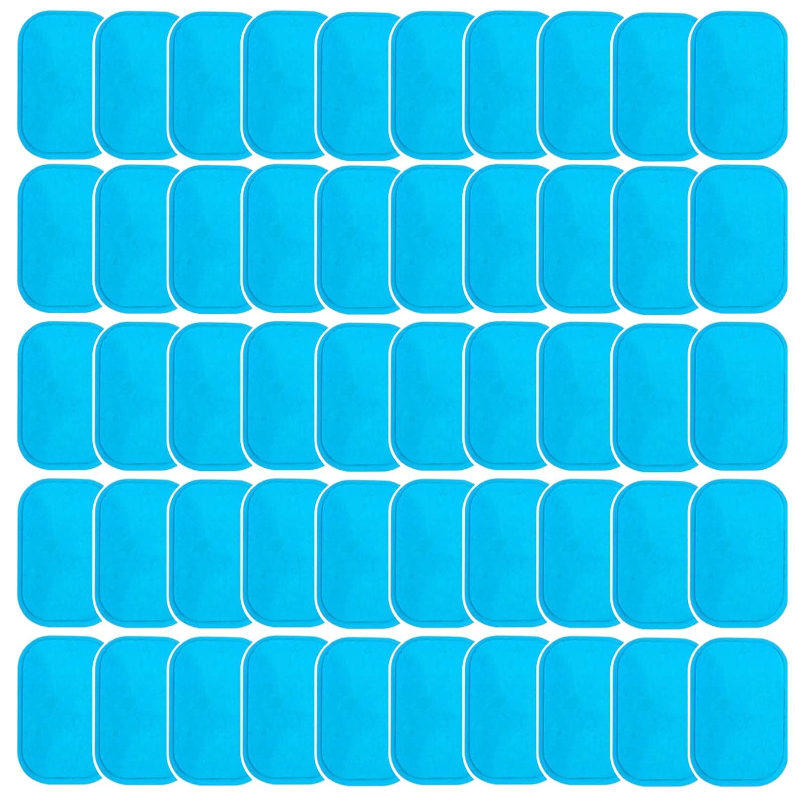 KASBEE ABS Gel Pads, 50PCS Muscle Stimulator Pads Replacement for Ultimate Muscle EMS Toner Abdominal Belt Belly Thigh Flab Arm Leg Waist Workout Trainer Machine