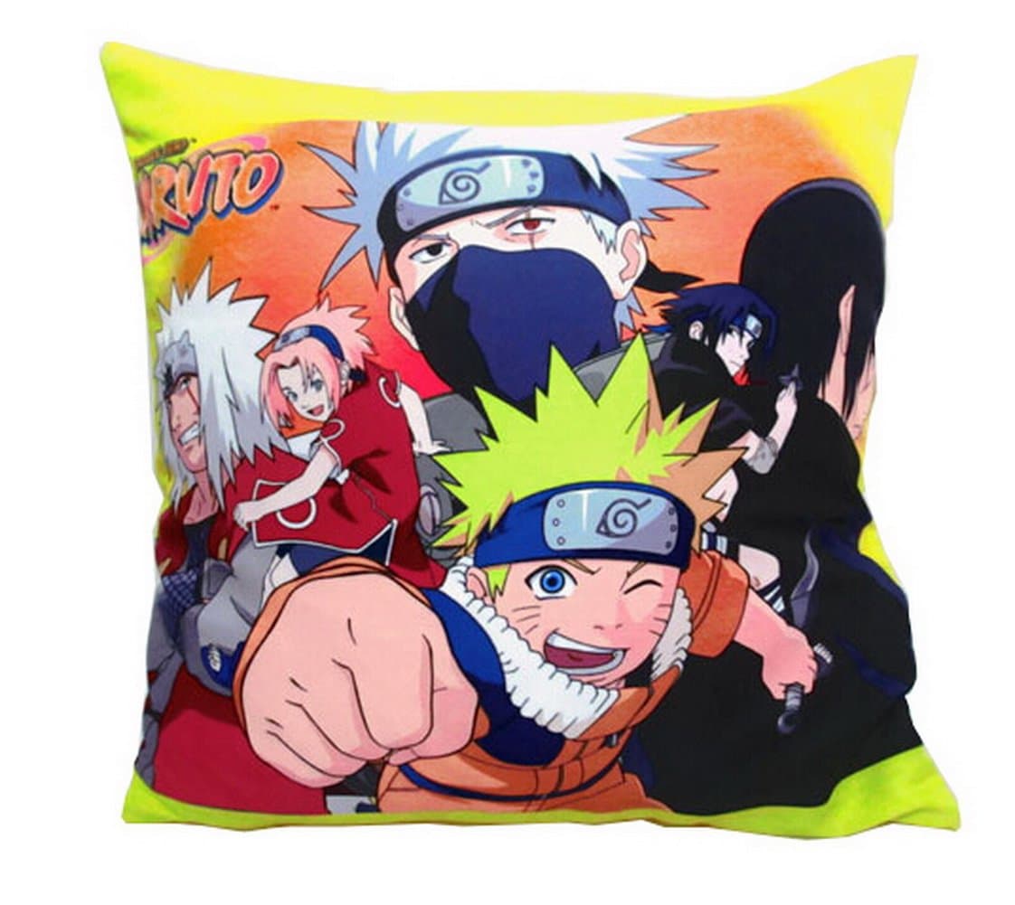 XIONGMAO Hokage Ninjia Lovely Creative Square Anime Cartoon Pattern Soft Cotton Pillow1-1
