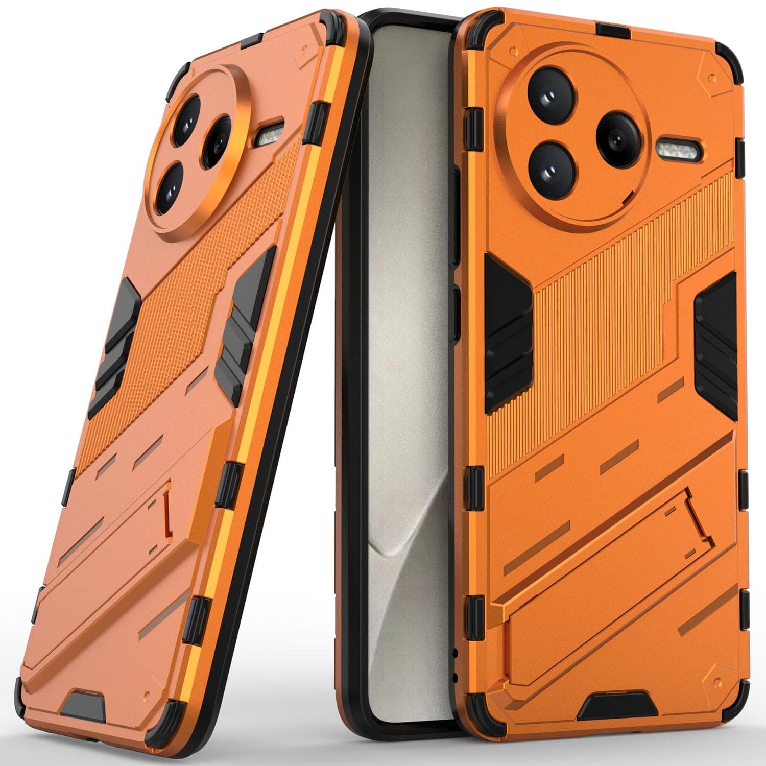 Phone Case for Xiaomi Poco F7 Pro, Two-Layered Protection Hard Shell Case with Integrated Two-Way Kickstand