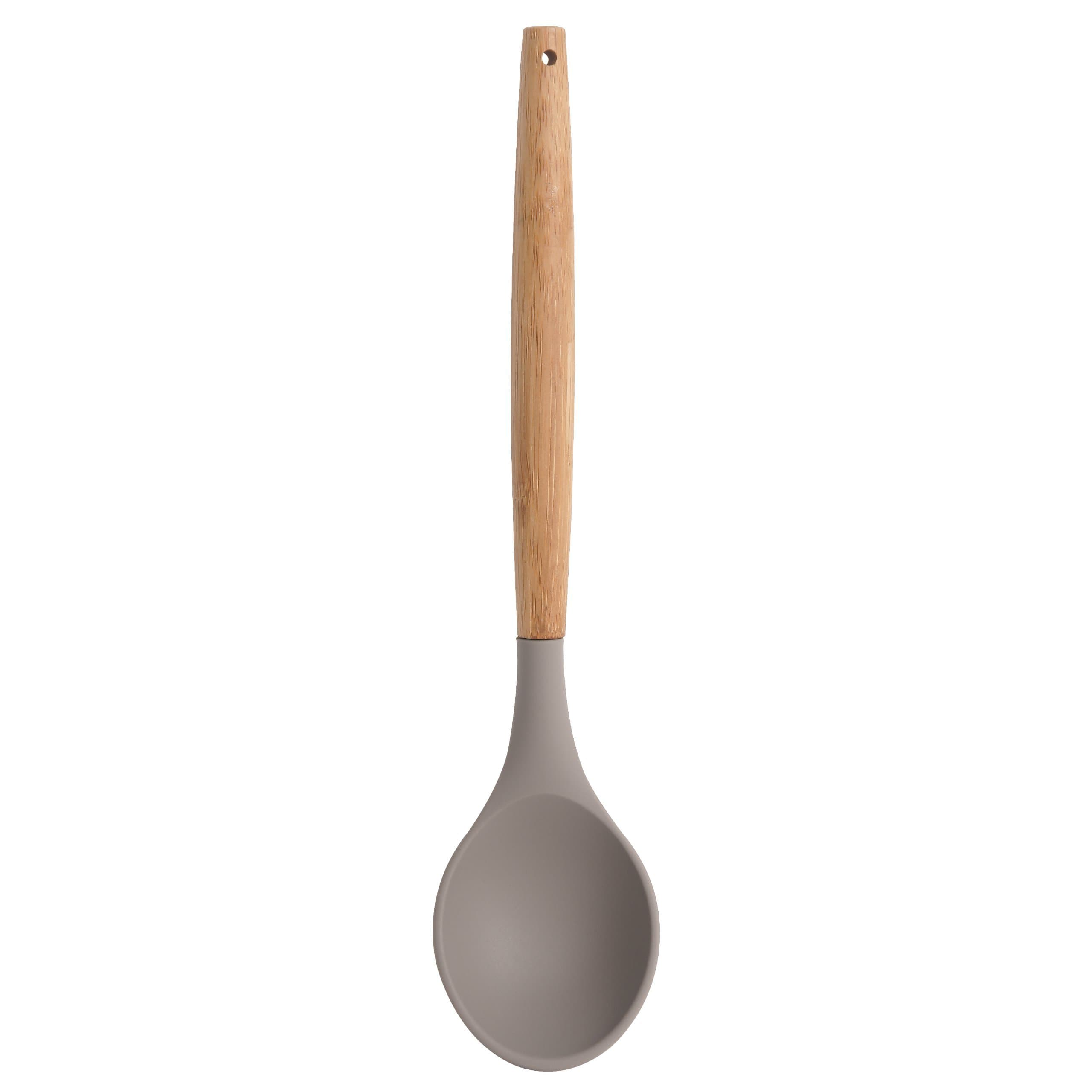 Sabichi Spoon, Silicone, Grey, 32 x 7 x 2 cm