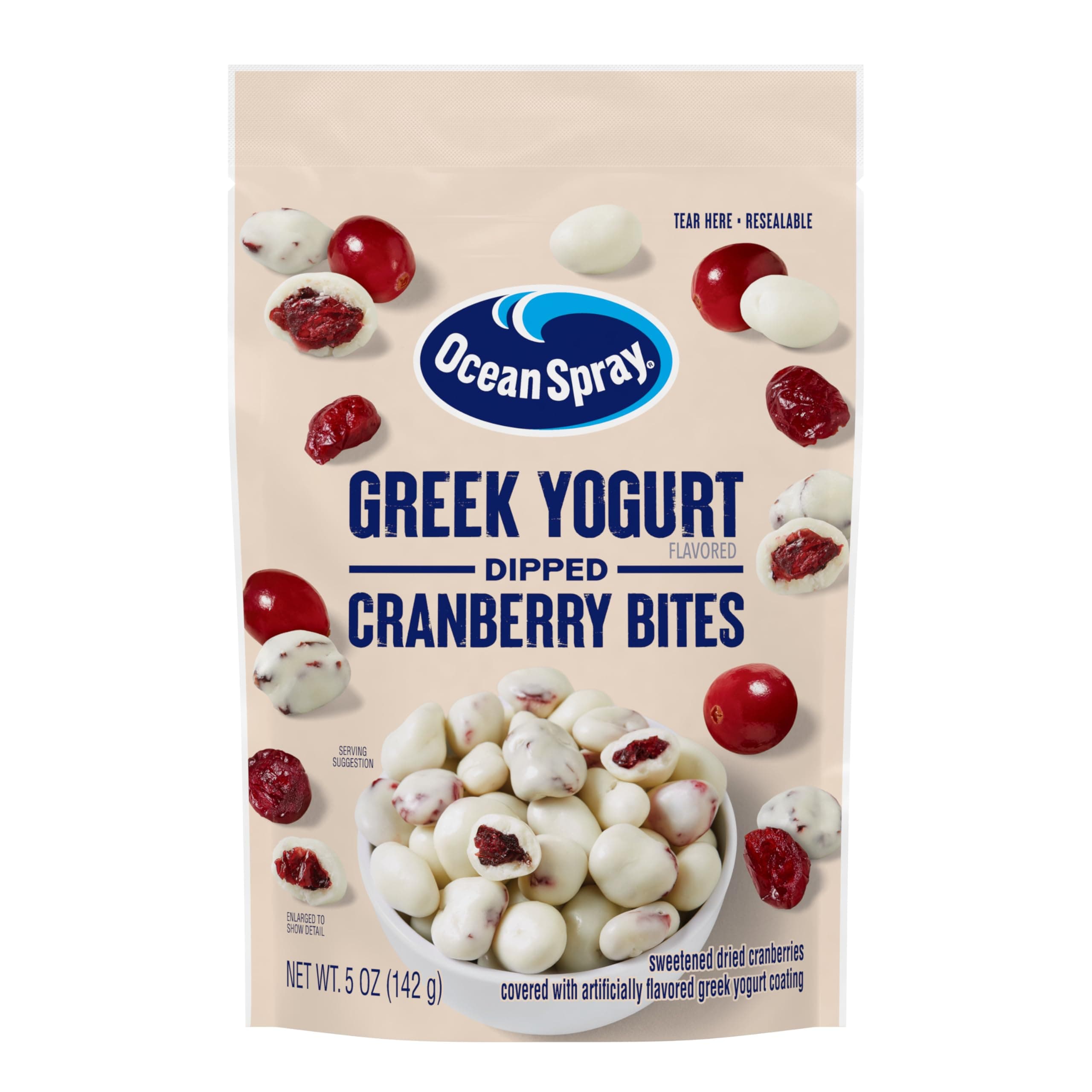 Greek Yogurt Dipped Cranberry Bites, 5 Ounce