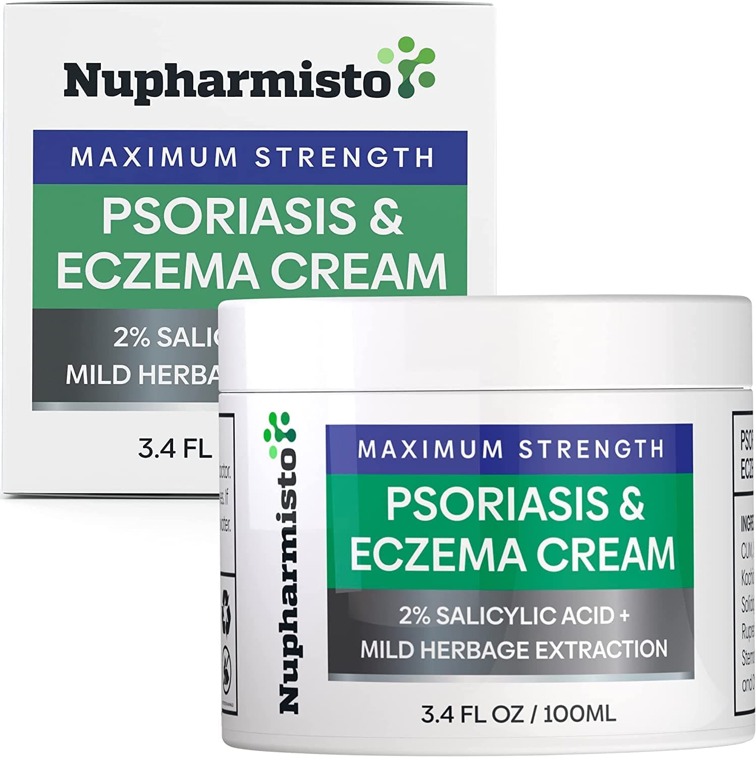 Psoriasis Cream, Eczema Dermatitis Maximum Strength Relieve Symptom of Resistant, Effective for Seborrheic Dermatitis, Folliculitis, Psoriasis Treatment,100ml, Pack Of 1