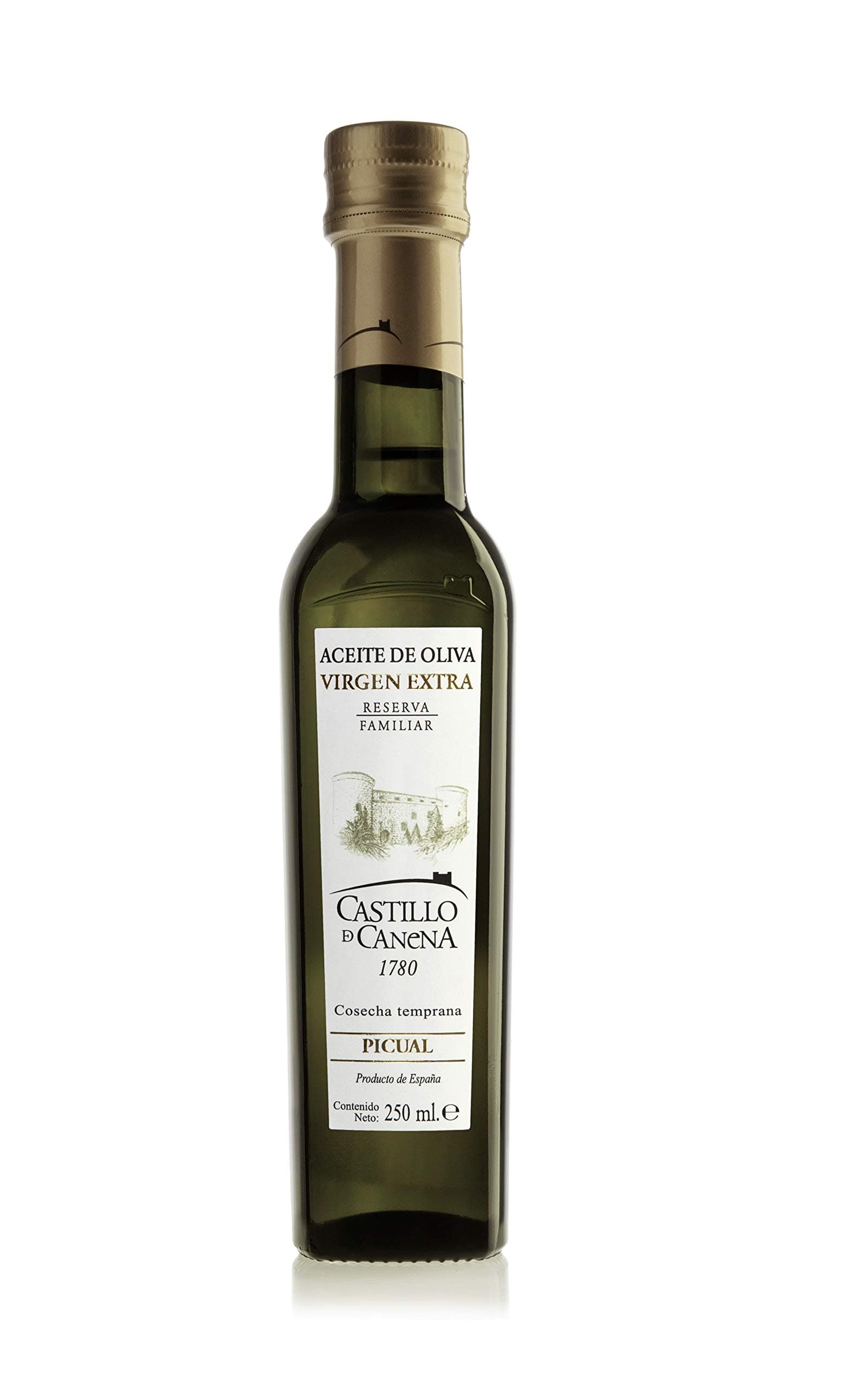 Extra Virgin Olive Oil - Family Reserve - Picual Variety - Early Harvest - Cold Pressed - Herbaceous and Fruity Aromas - Gourmet EVOO - 250 ml Bottle