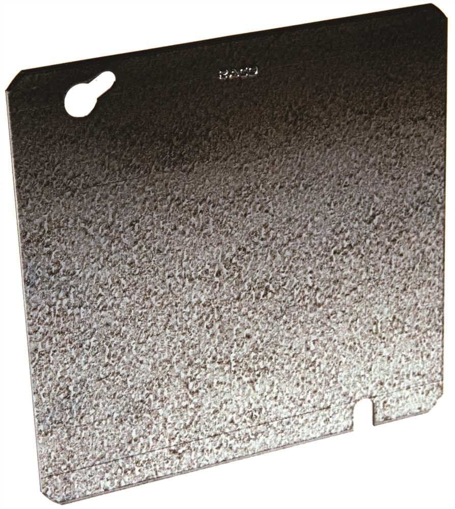HUBBELL WIRING 832 4-11/16" Flat Blank Cover Key Hole Mount