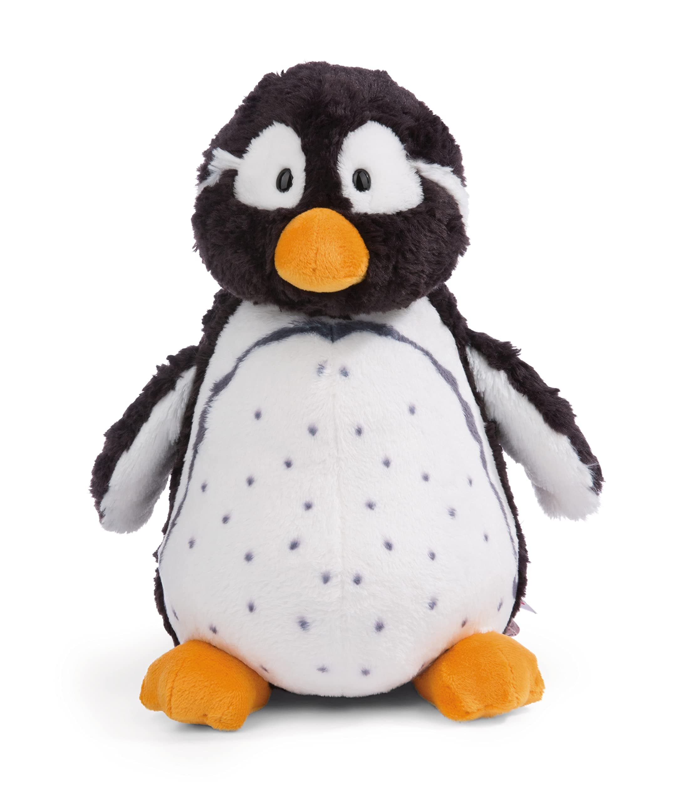 Nici 49310 Cuddly Penguin Stas 16cm Black-White Sitting-Sustainable Made Plush, Cute Soft Toy to Cuddle and Play with, for Children & Adults, Gift idea, Grau,Schwarz,Schwarz-weiß,weiß